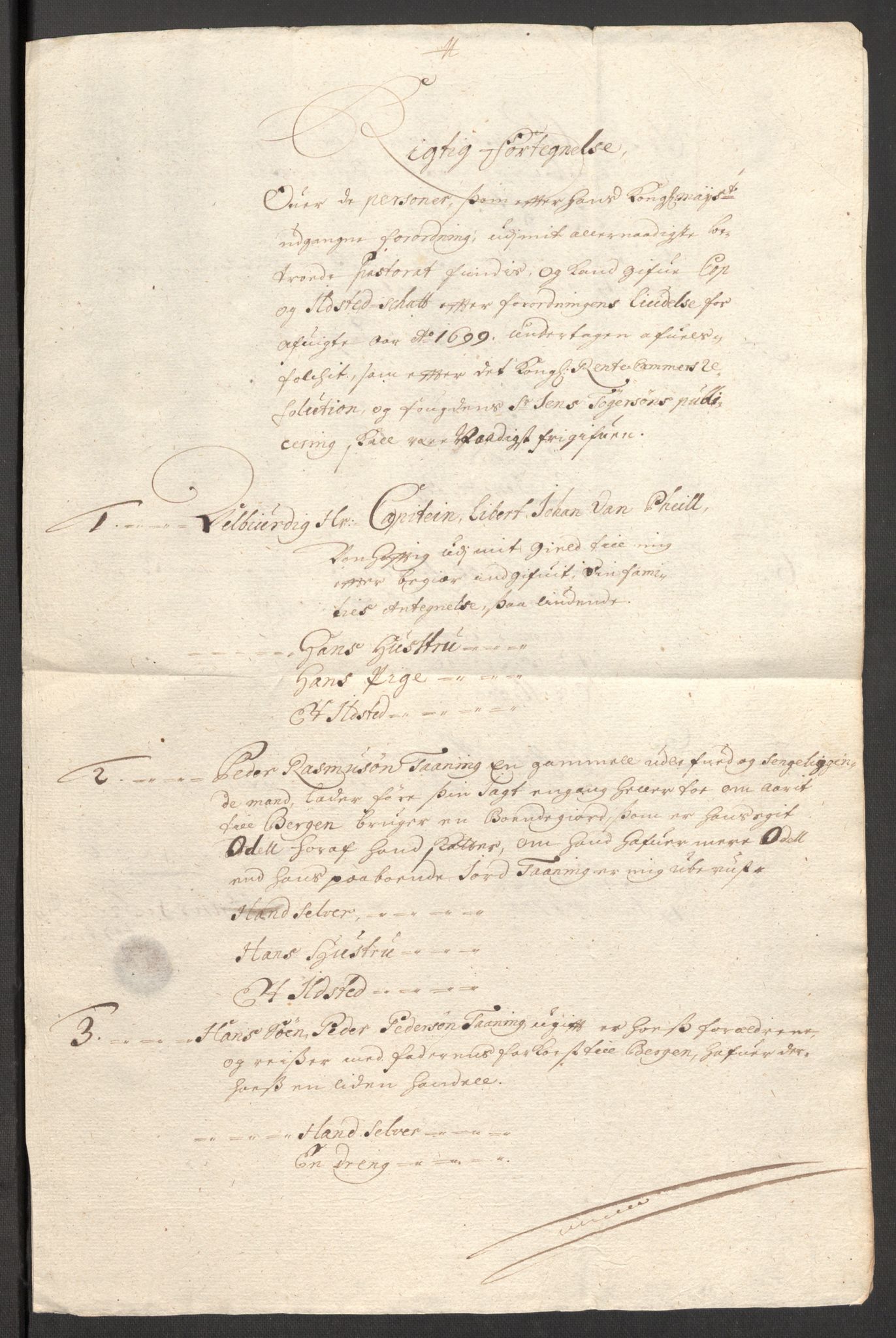 Rentekammeret inntil 1814, Reviderte regnskaper, Fogderegnskap, AV/RA-EA-4092/R53/L3424: Fogderegnskap Sunn- og Nordfjord, 1699, p. 446