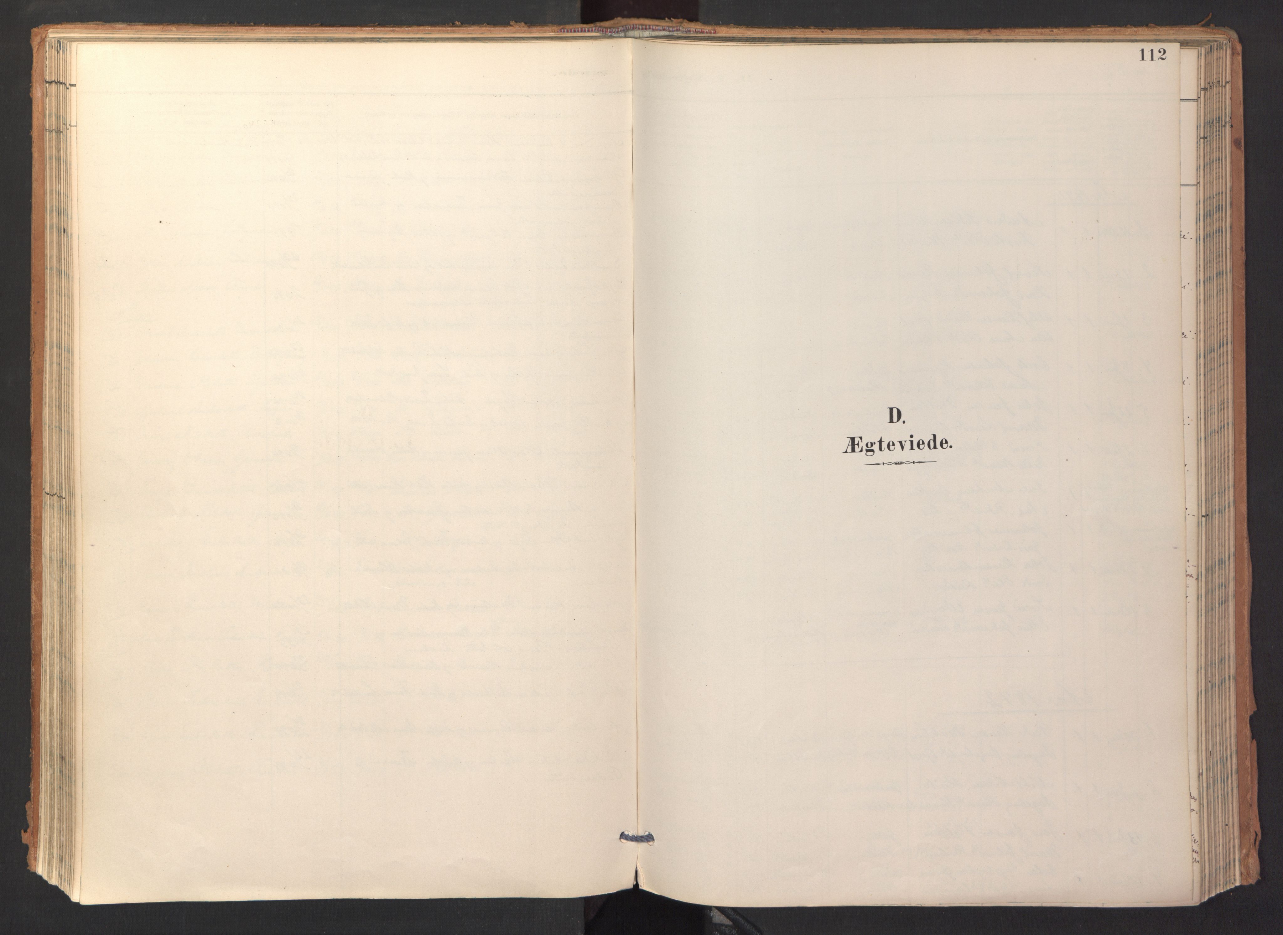 Ministerialprotokoller, klokkerbøker og fødselsregistre - Sør-Trøndelag, SAT/A-1456/688/L1025: Parish register (official) no. 688A02, 1891-1909, p. 112