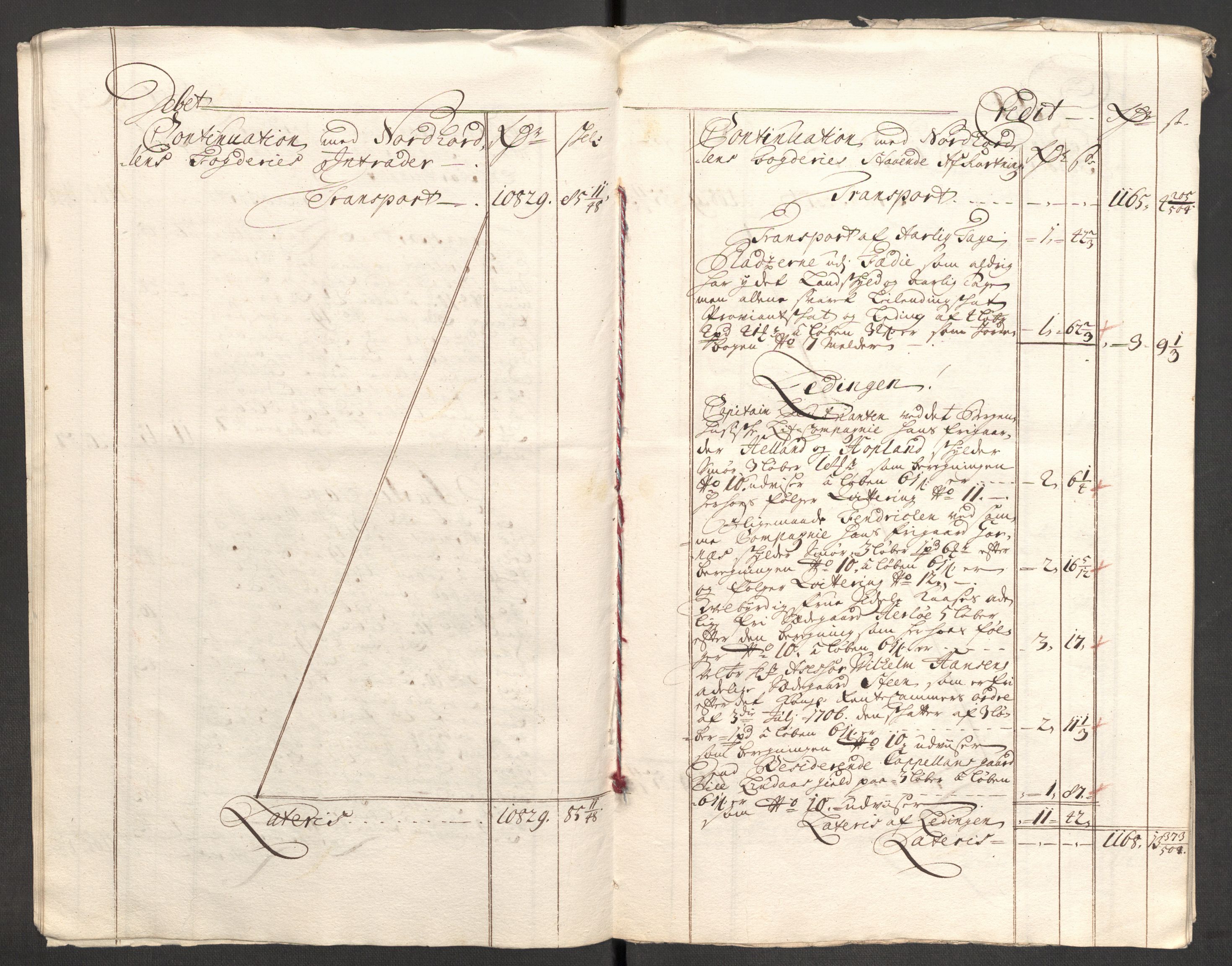Rentekammeret inntil 1814, Reviderte regnskaper, Fogderegnskap, AV/RA-EA-4092/R51/L3189: Fogderegnskap Nordhordland og Voss, 1708, p. 13