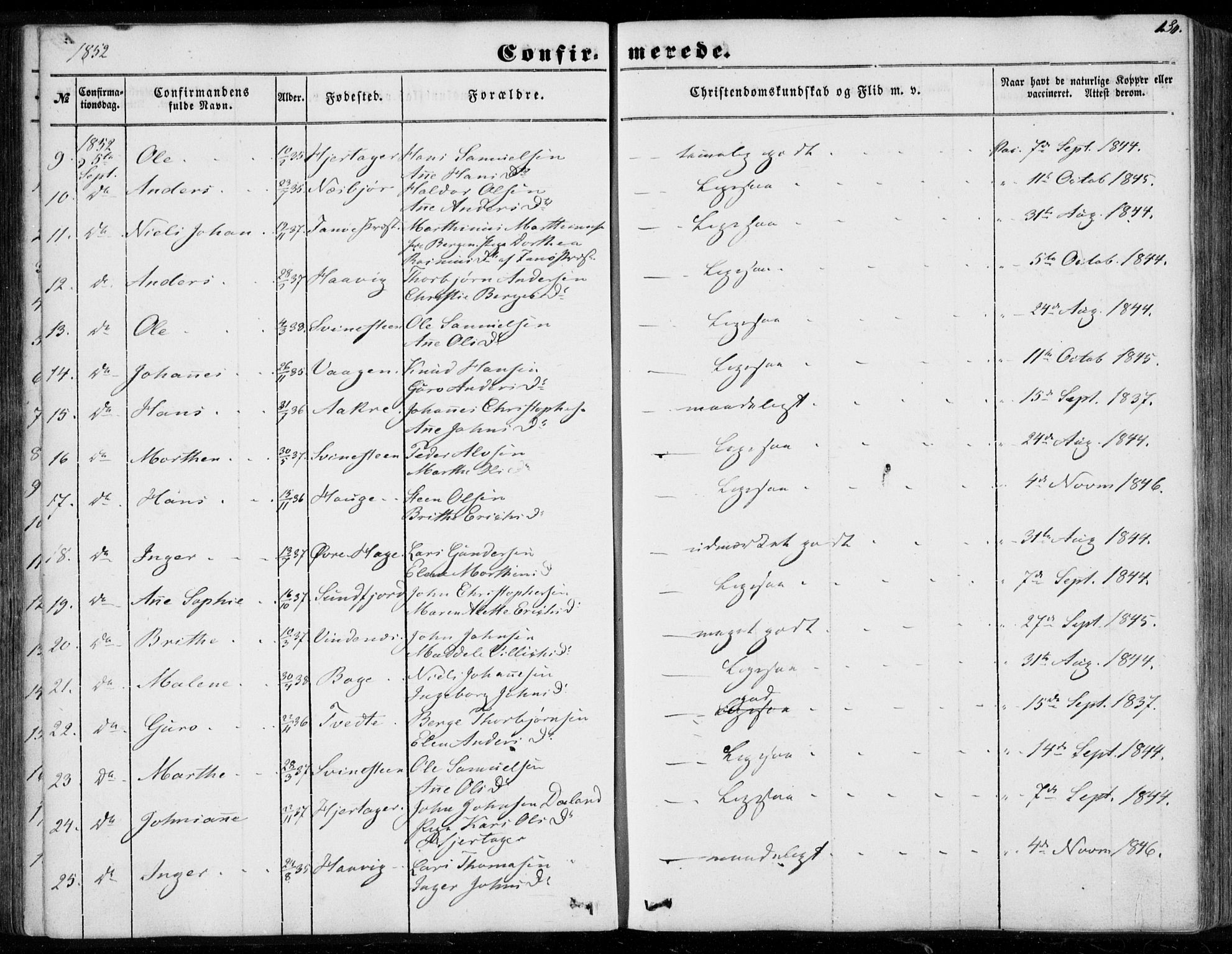 Os sokneprestembete, AV/SAB-A-99929: Parish register (official) no. A 16, 1851-1859, p. 130