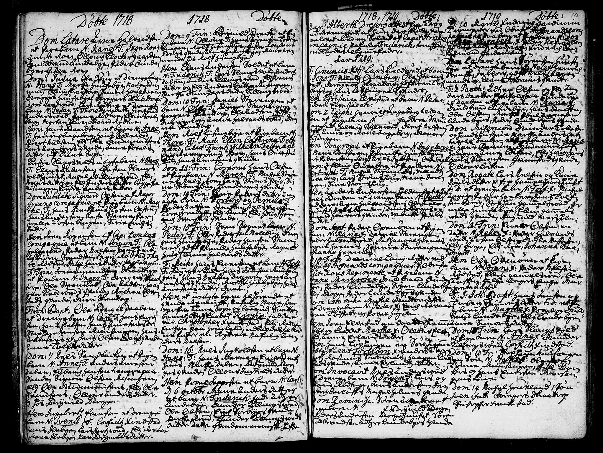 Råde prestekontor kirkebøker, AV/SAO-A-2009/F/Fa/L0001: Parish register (official) no. 1, 1707-1762, p. 10