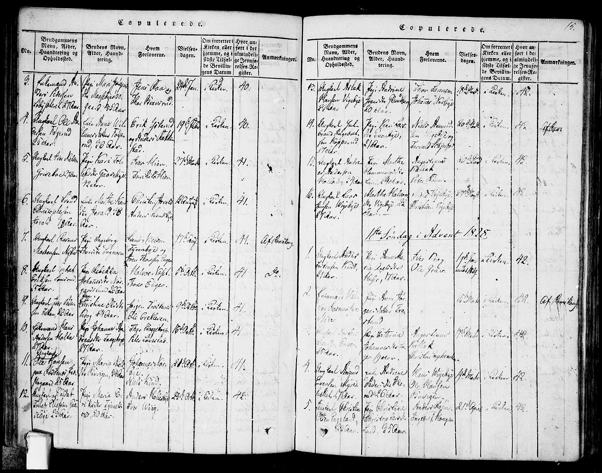 Rødenes prestekontor Kirkebøker, AV/SAO-A-2005/F/Fa/L0004: Parish register (official) no. I 4, 1814-1838, p. 15