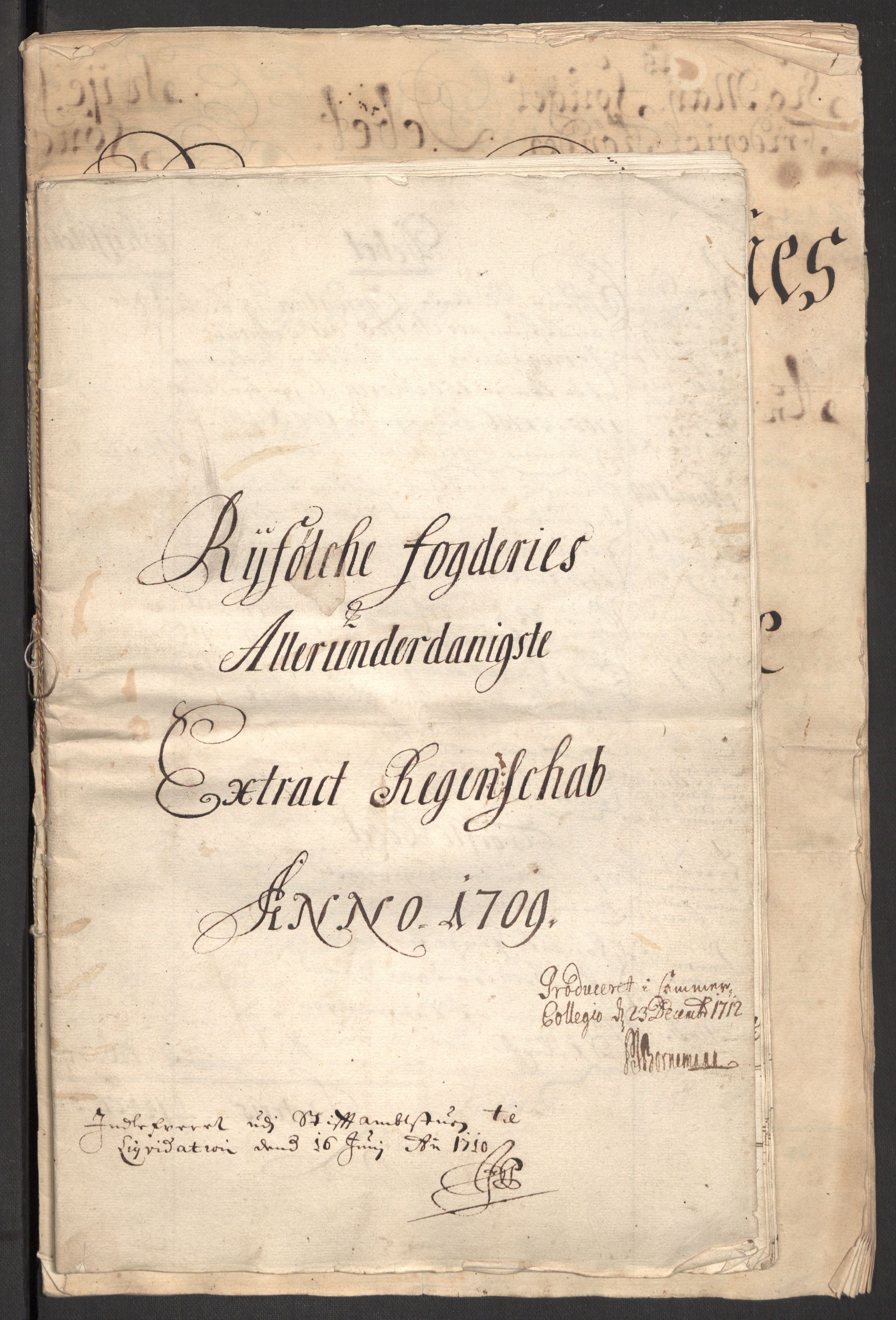 Rentekammeret inntil 1814, Reviderte regnskaper, Fogderegnskap, RA/EA-4092/R47/L2861: Fogderegnskap Ryfylke, 1706-1709, p. 354