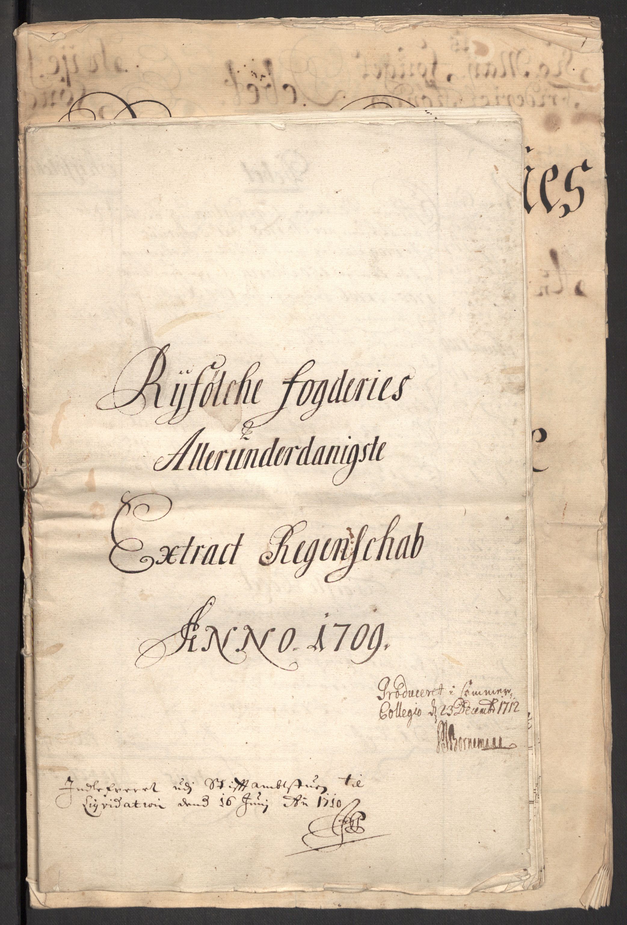 Rentekammeret inntil 1814, Reviderte regnskaper, Fogderegnskap, AV/RA-EA-4092/R47/L2861: Fogderegnskap Ryfylke, 1706-1709, p. 354