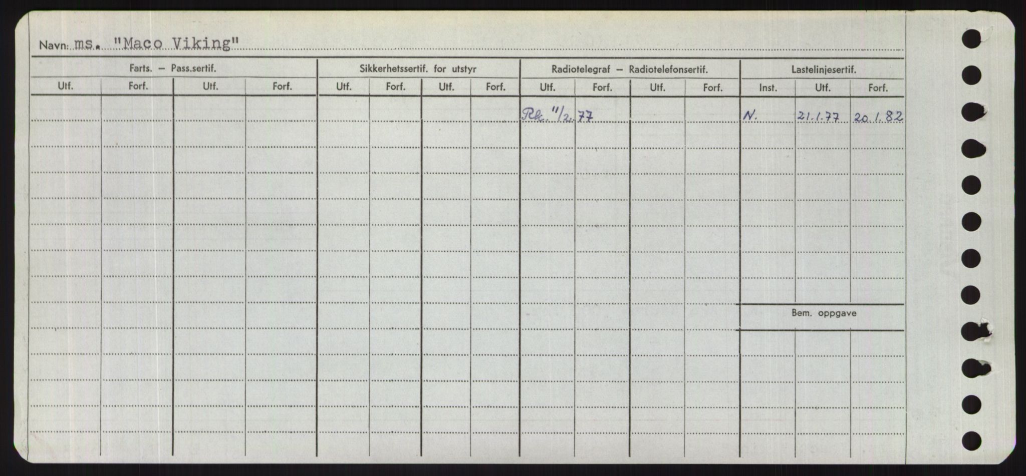 Sjøfartsdirektoratet med forløpere, Skipsmålingen, RA/S-1627/H/Hd/L0024: Fartøy, M-Mim, p. 54