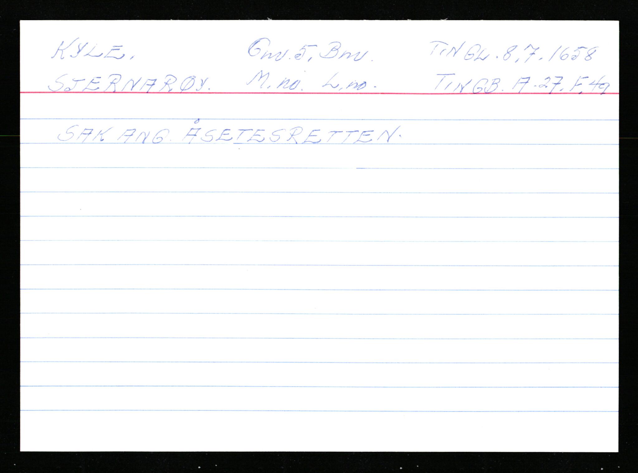 Statsarkivet i Stavanger, AV/SAST-A-101971/03/Y/Ym/L0033: Åstedskort sortert etter gårdsnavn: Kvelland - Lagestranden, 1600-1950, p. 380