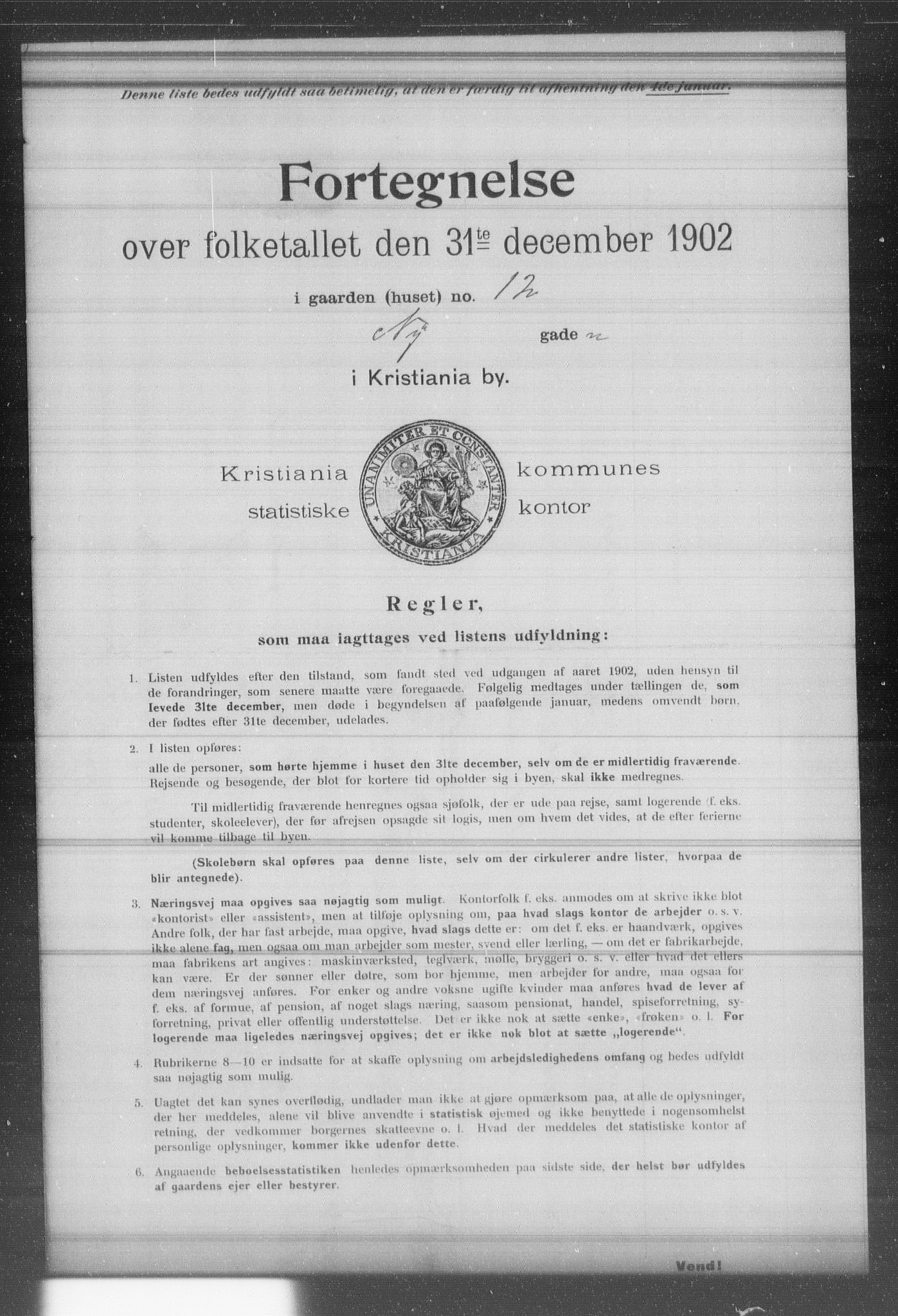 OBA, Municipal Census 1902 for Kristiania, 1902, p. 14066