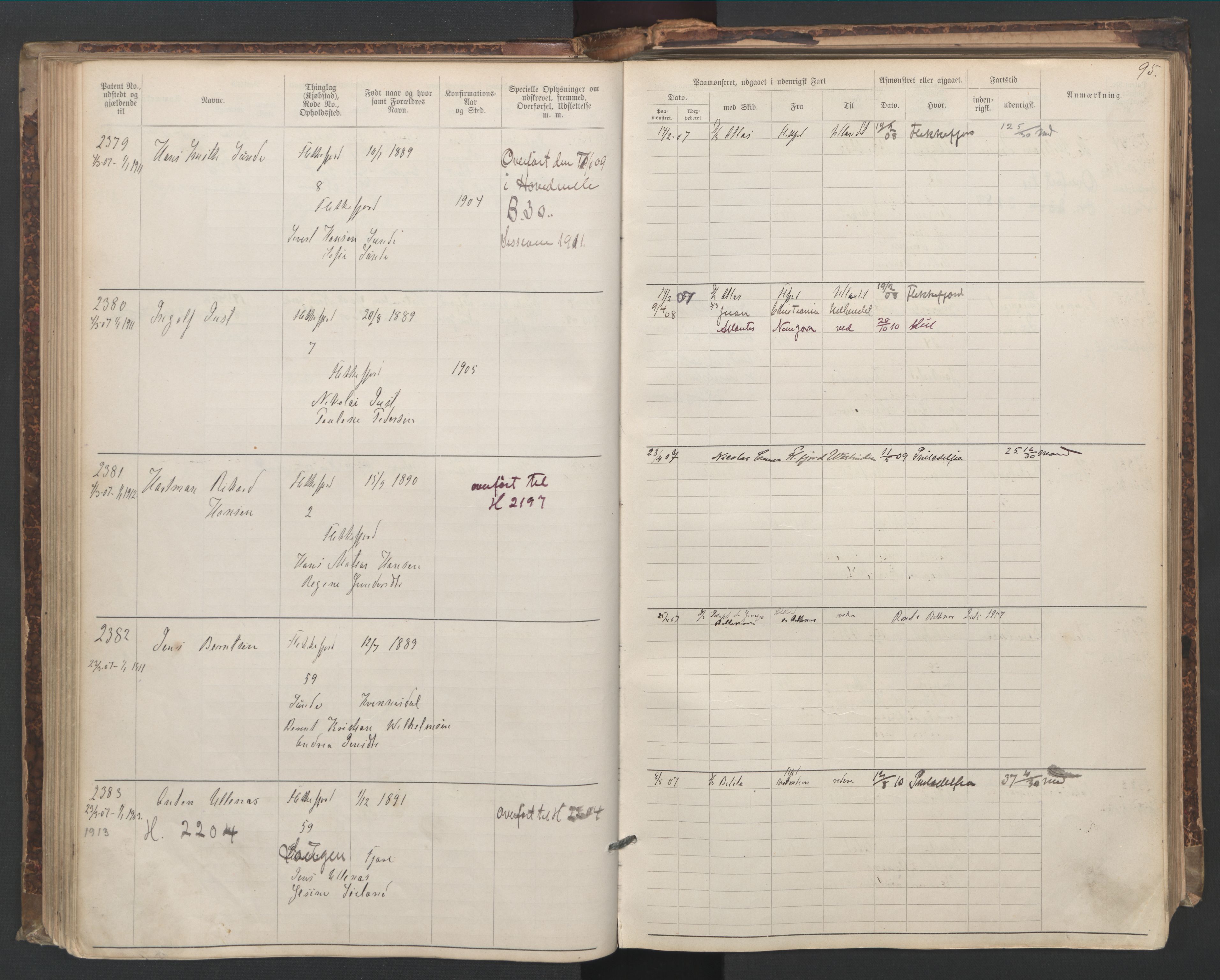 Flekkefjord mønstringskrets, AV/SAK-2031-0018/F/Fa/L0006: Annotasjonsrulle nr 1916-2964 med register, Æ-3, 1891-1948, p. 125