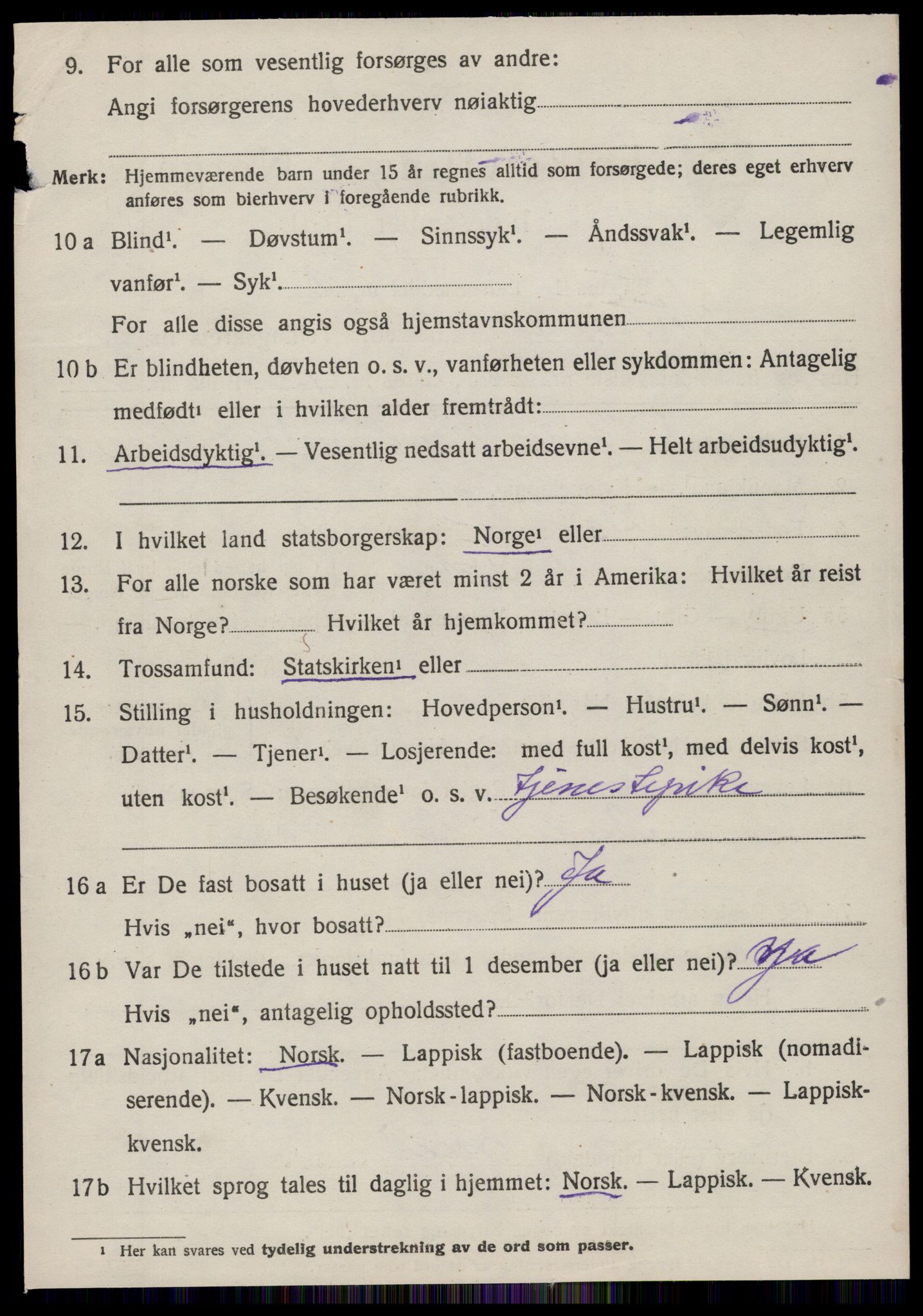 SAT, 1920 census for Sør-Frøya, 1920, p. 2812