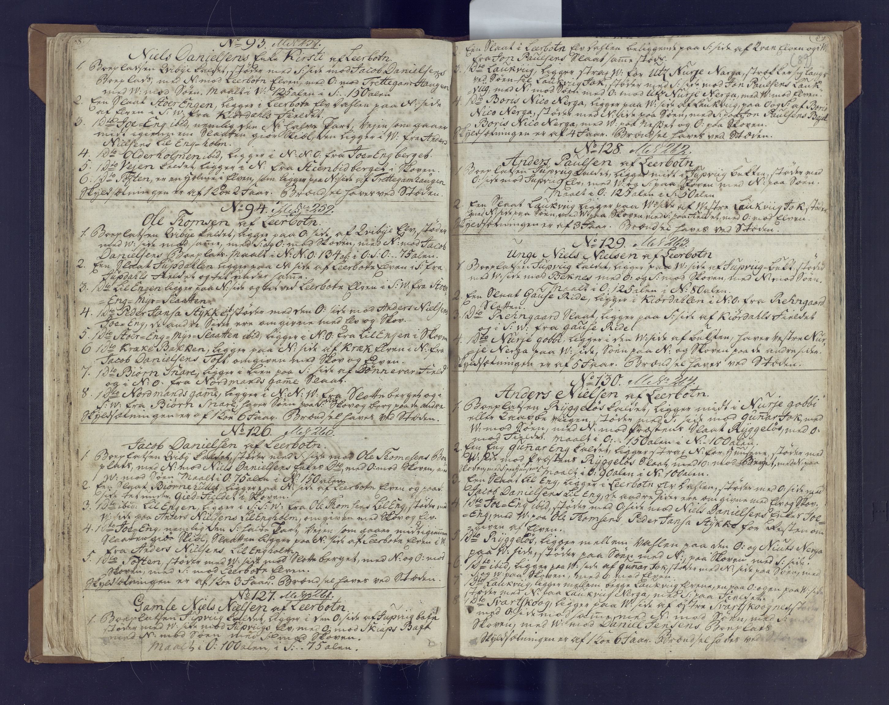 Fylkesmannen i Finnmark, SATØ/S-1120/1Coa/L2882: Landmålerprotokoll (i nærmagasinet/skannet), 1776-1845, p. 48