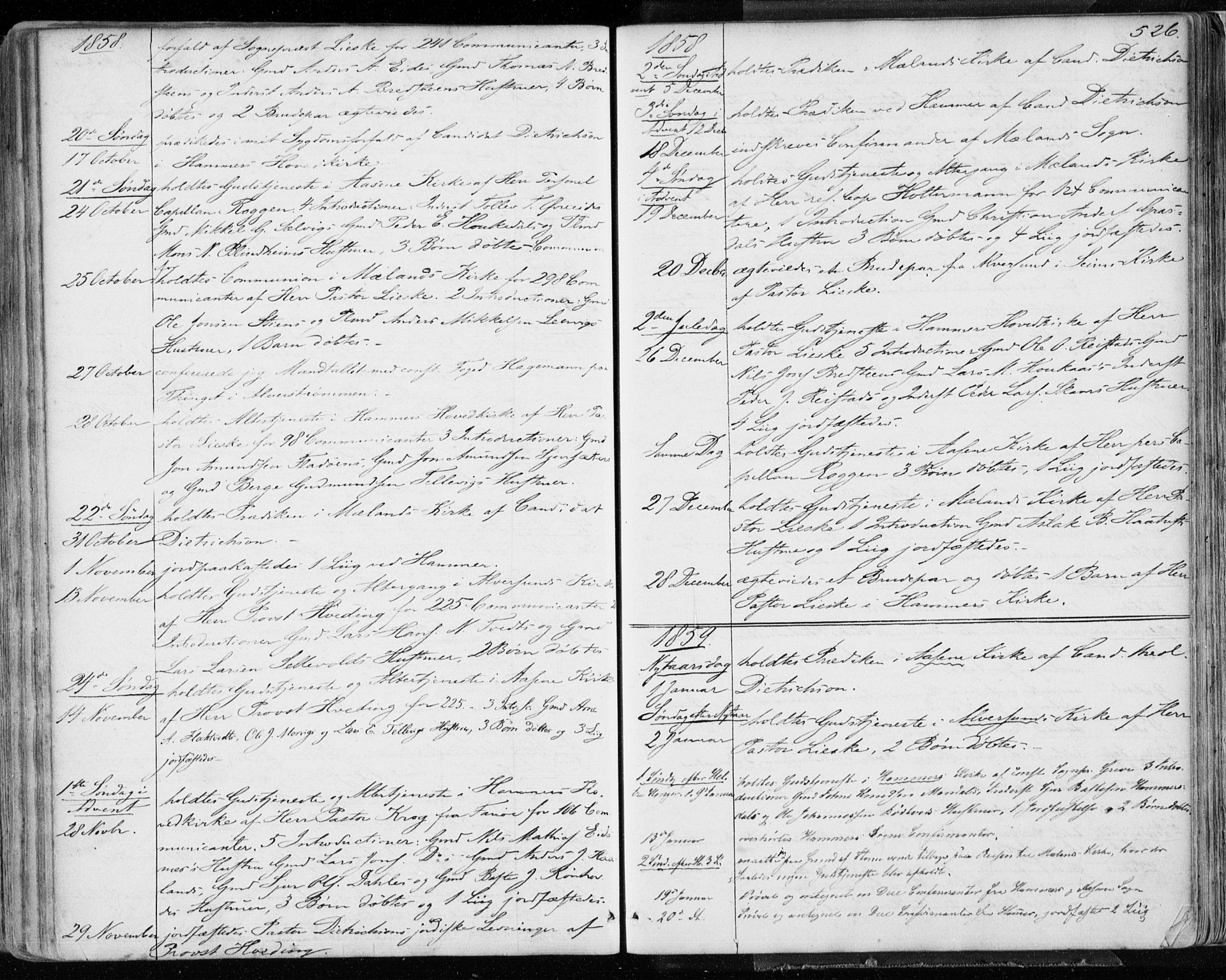 Hamre sokneprestembete, SAB/A-75501/H/Ha/Haa/Haaa/L0014: Parish register (official) no. A 14, 1858-1872, p. 526