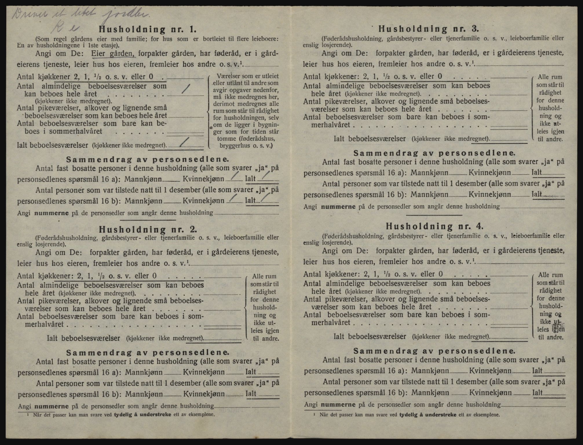 SATØ, 1920 census for Loppa, 1920, p. 61