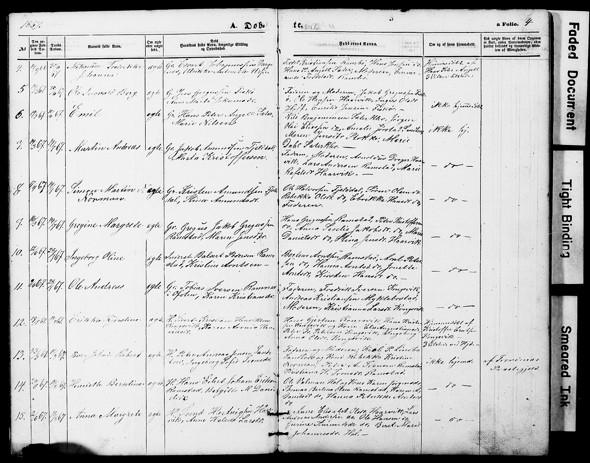 Ministerialprotokoller, klokkerbøker og fødselsregistre - Nordland, AV/SAT-A-1459/865/L0930: Parish register (copy) no. 865C02, 1866-1884, p. 4