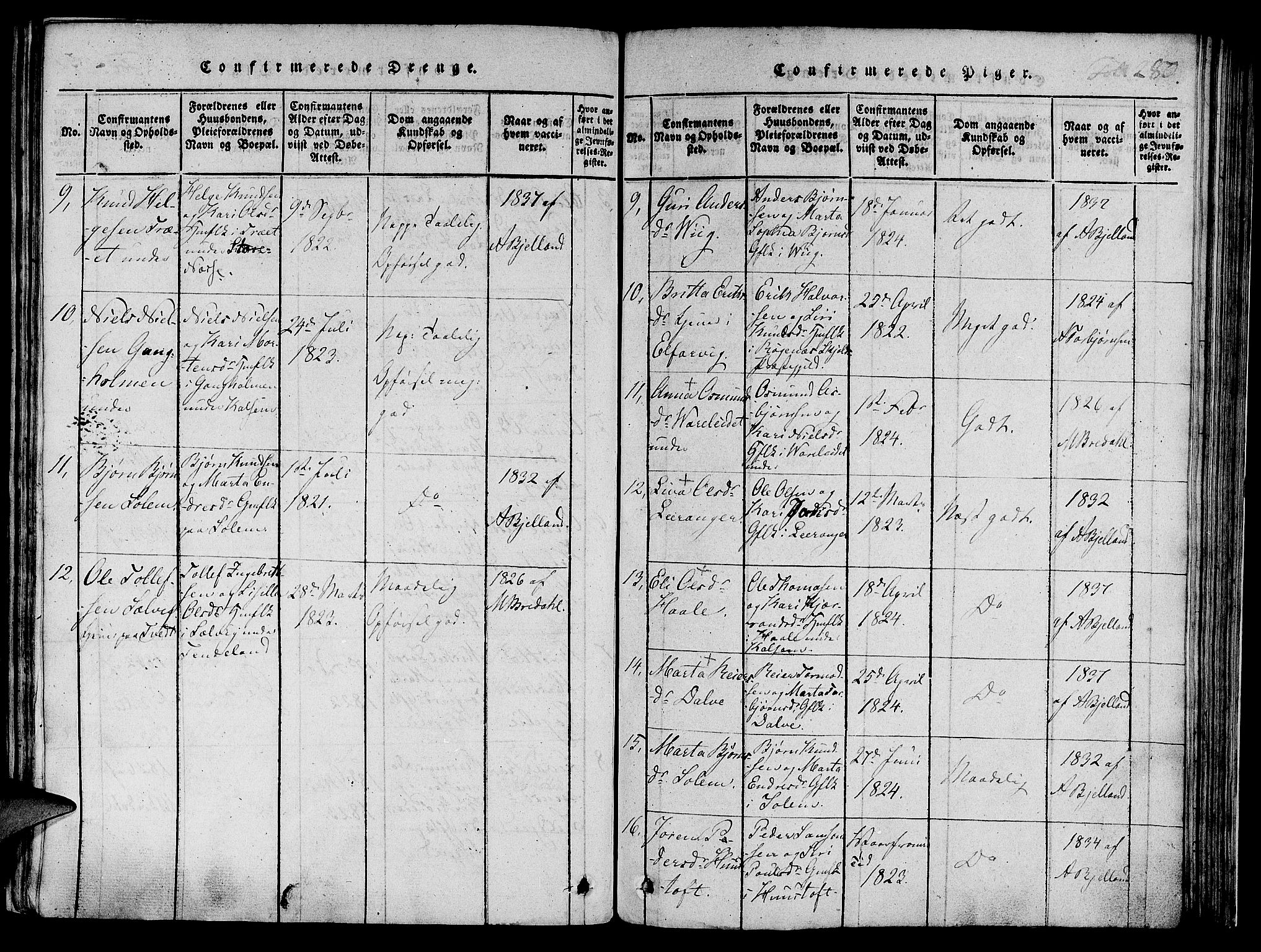 Nedstrand sokneprestkontor, AV/SAST-A-101841/01/IV: Parish register (official) no. A 6, 1816-1838, p. 280