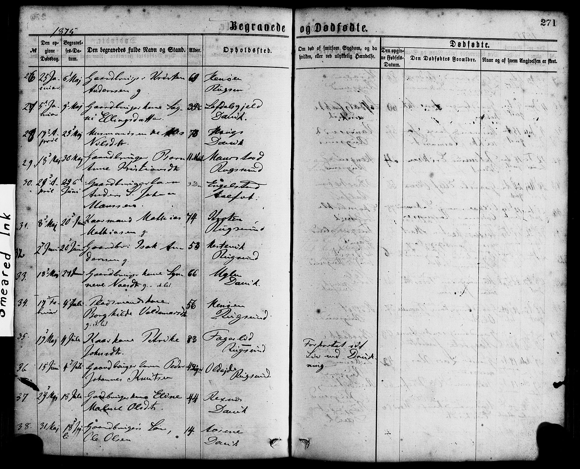 Davik sokneprestembete, AV/SAB-A-79701/H/Haa/Haaa/L0006: Parish register (official) no. A 6, 1867-1881, p. 271