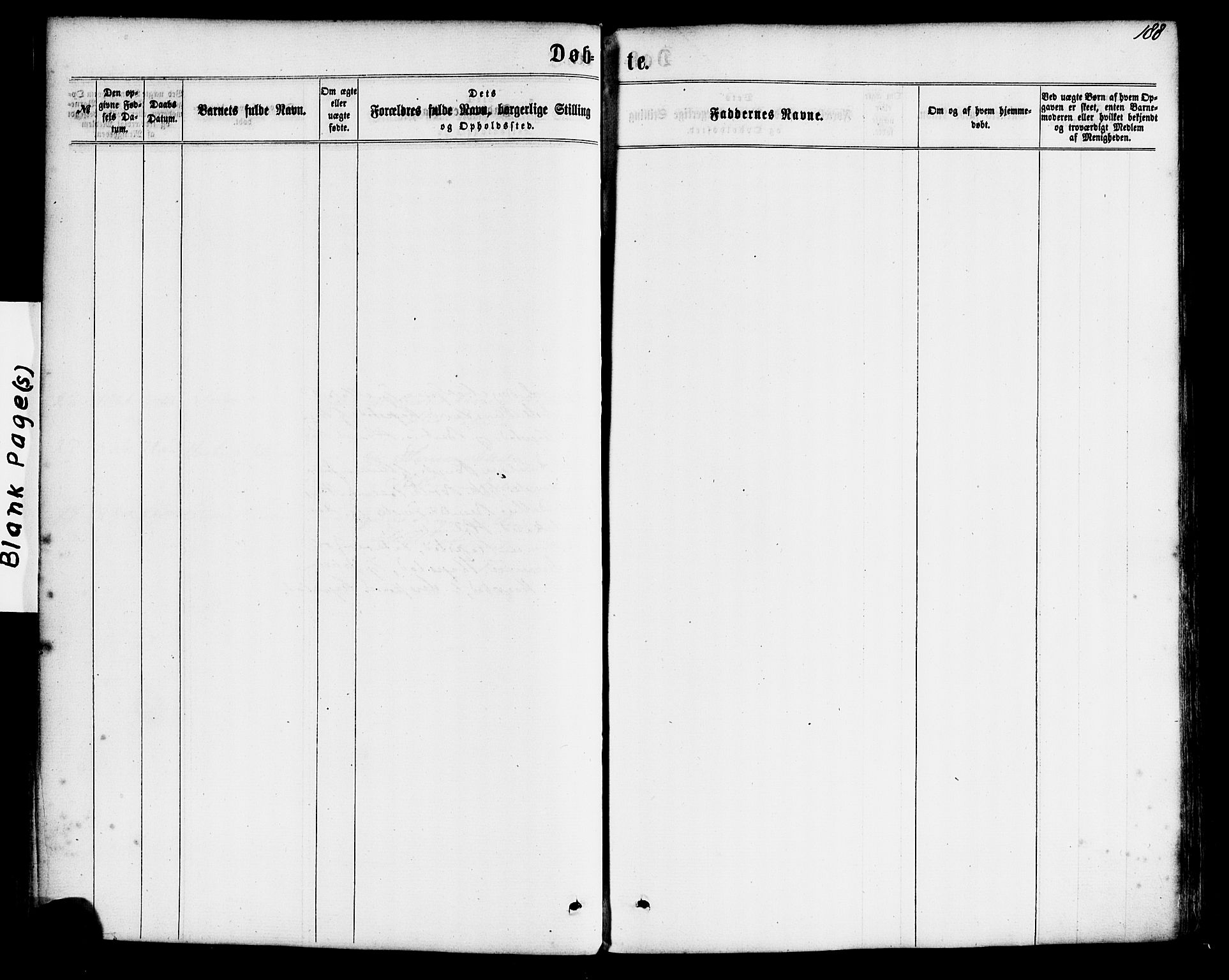 Gaular sokneprestembete, AV/SAB-A-80001/H/Haa: Parish register (official) no. A 5, 1860-1881, p. 188