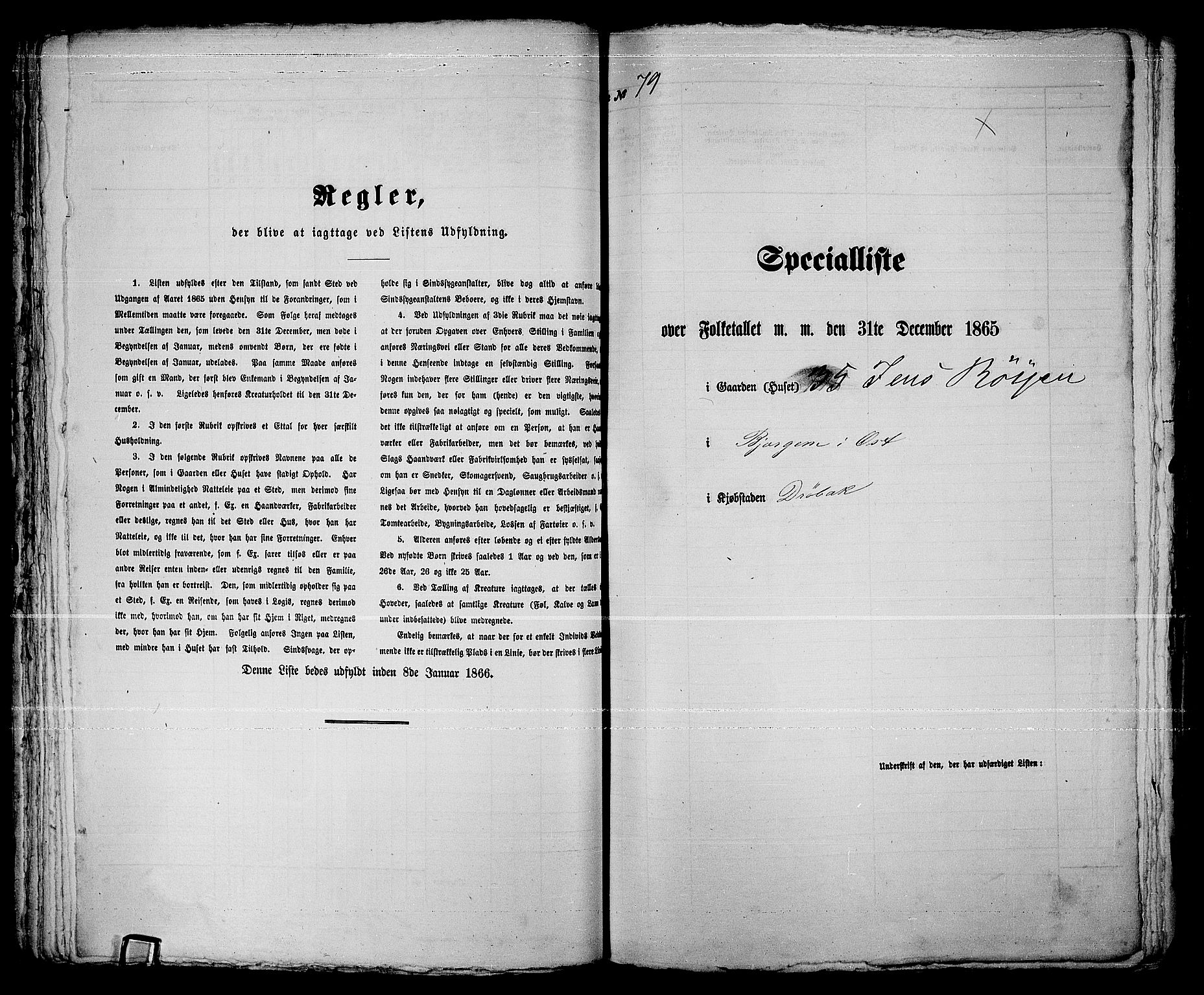 RA, 1865 census for Drøbak/Drøbak, 1865, p. 162