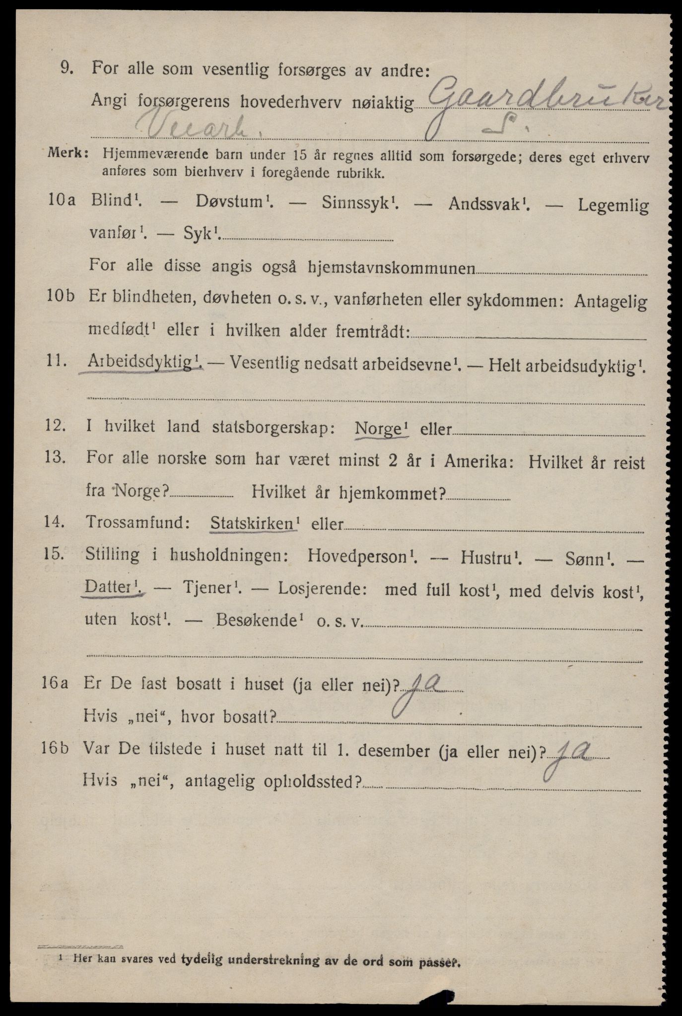 SAST, 1920 census for Vikedal, 1920, p. 5006