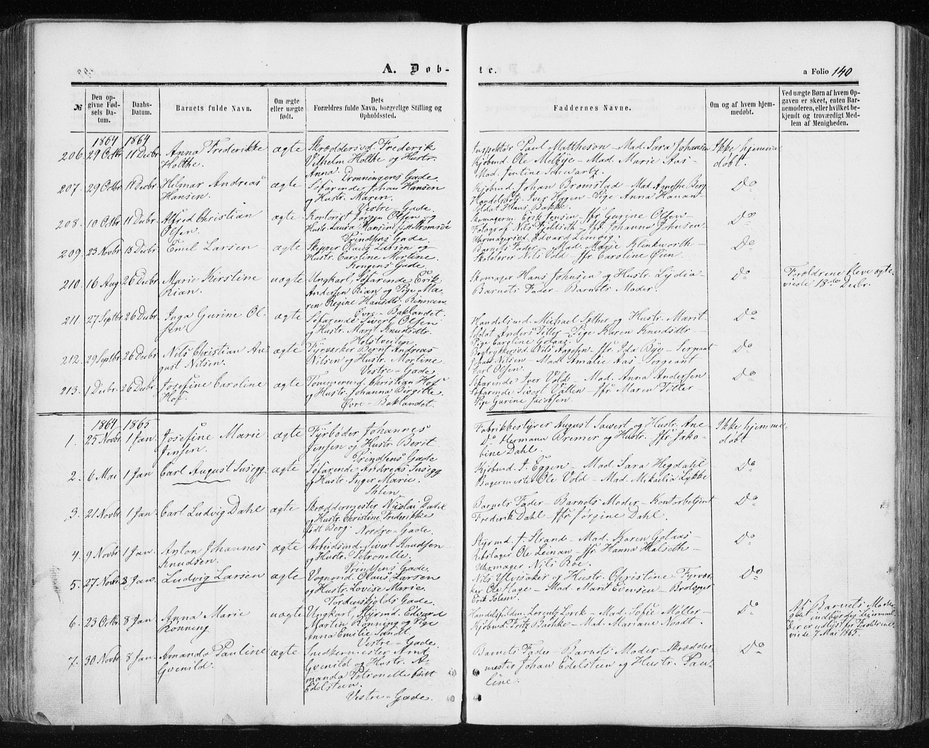 Ministerialprotokoller, klokkerbøker og fødselsregistre - Sør-Trøndelag, SAT/A-1456/601/L0053: Parish register (official) no. 601A21, 1857-1865, p. 140