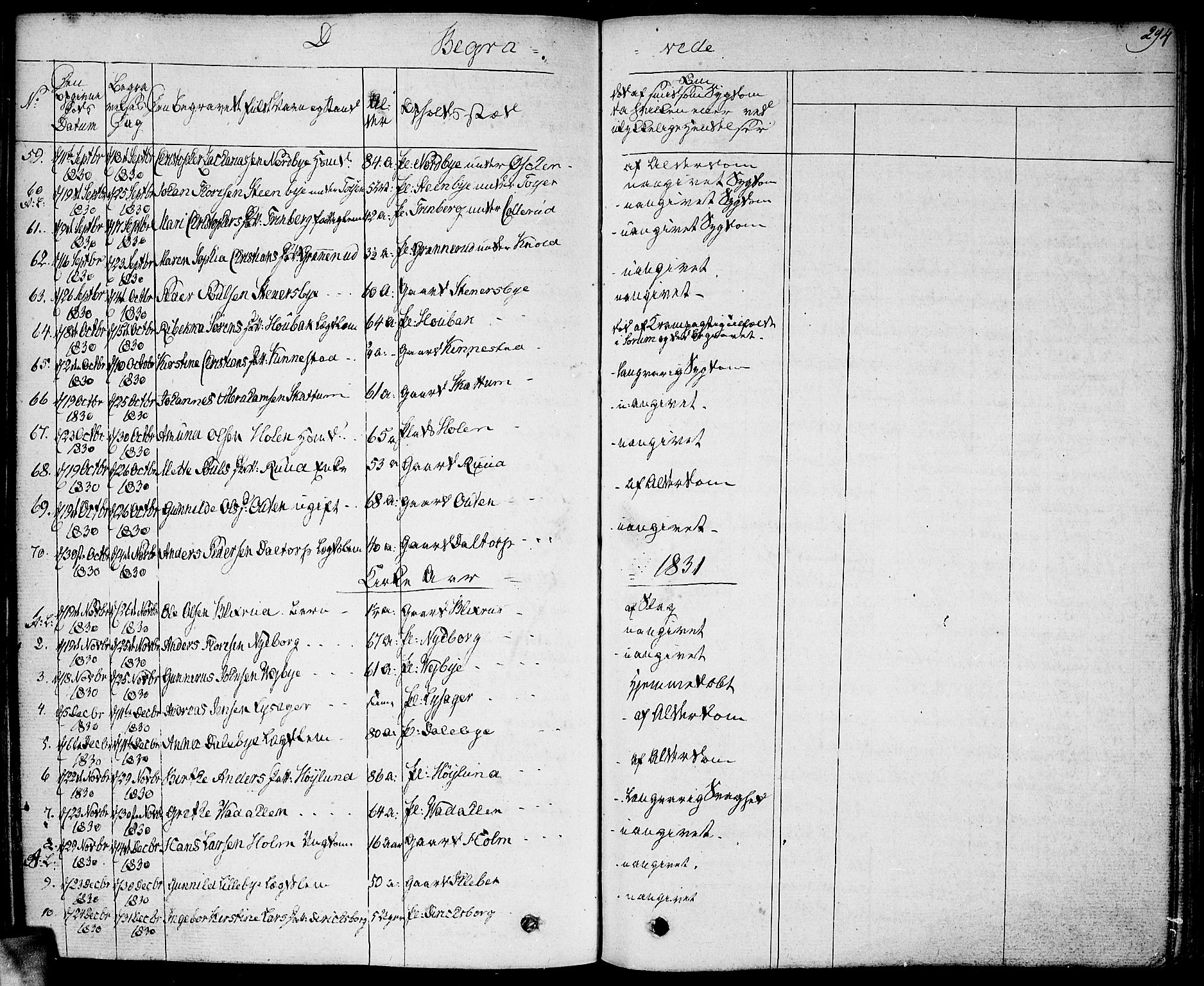 Høland prestekontor Kirkebøker, AV/SAO-A-10346a/F/Fa/L0008: Parish register (official) no. I 8, 1827-1845, p. 294