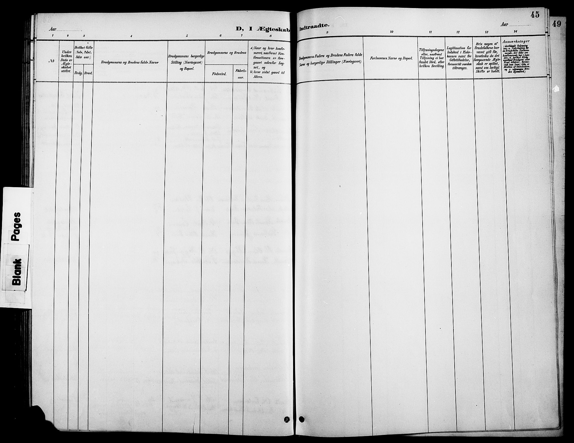 Øystre Slidre prestekontor, AV/SAH-PREST-138/H/Ha/Hab/L0006: Parish register (copy) no. 6, 1887-1916, p. 45