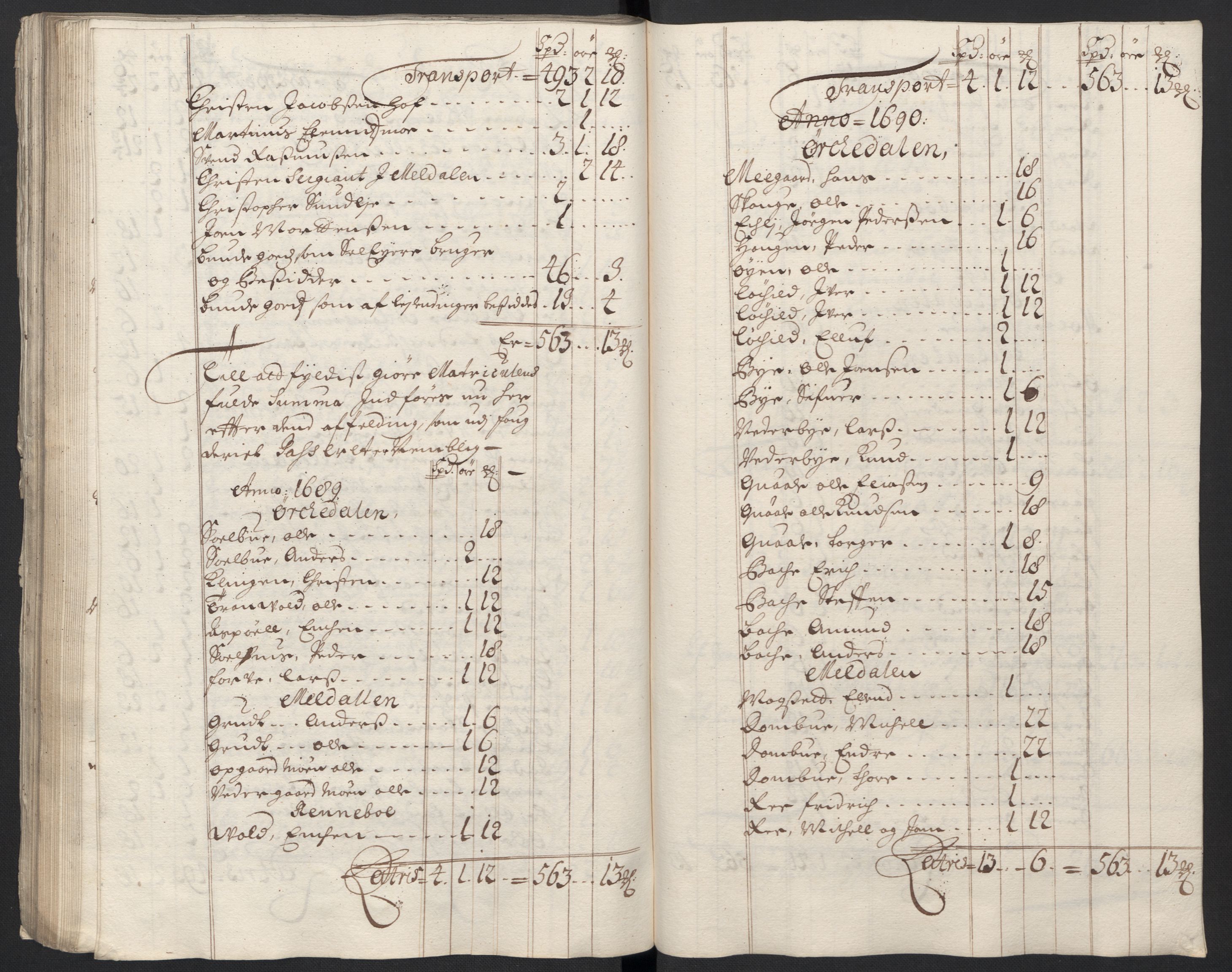 Rentekammeret inntil 1814, Reviderte regnskaper, Fogderegnskap, AV/RA-EA-4092/R60/L3950: Fogderegnskap Orkdal og Gauldal, 1700, p. 80