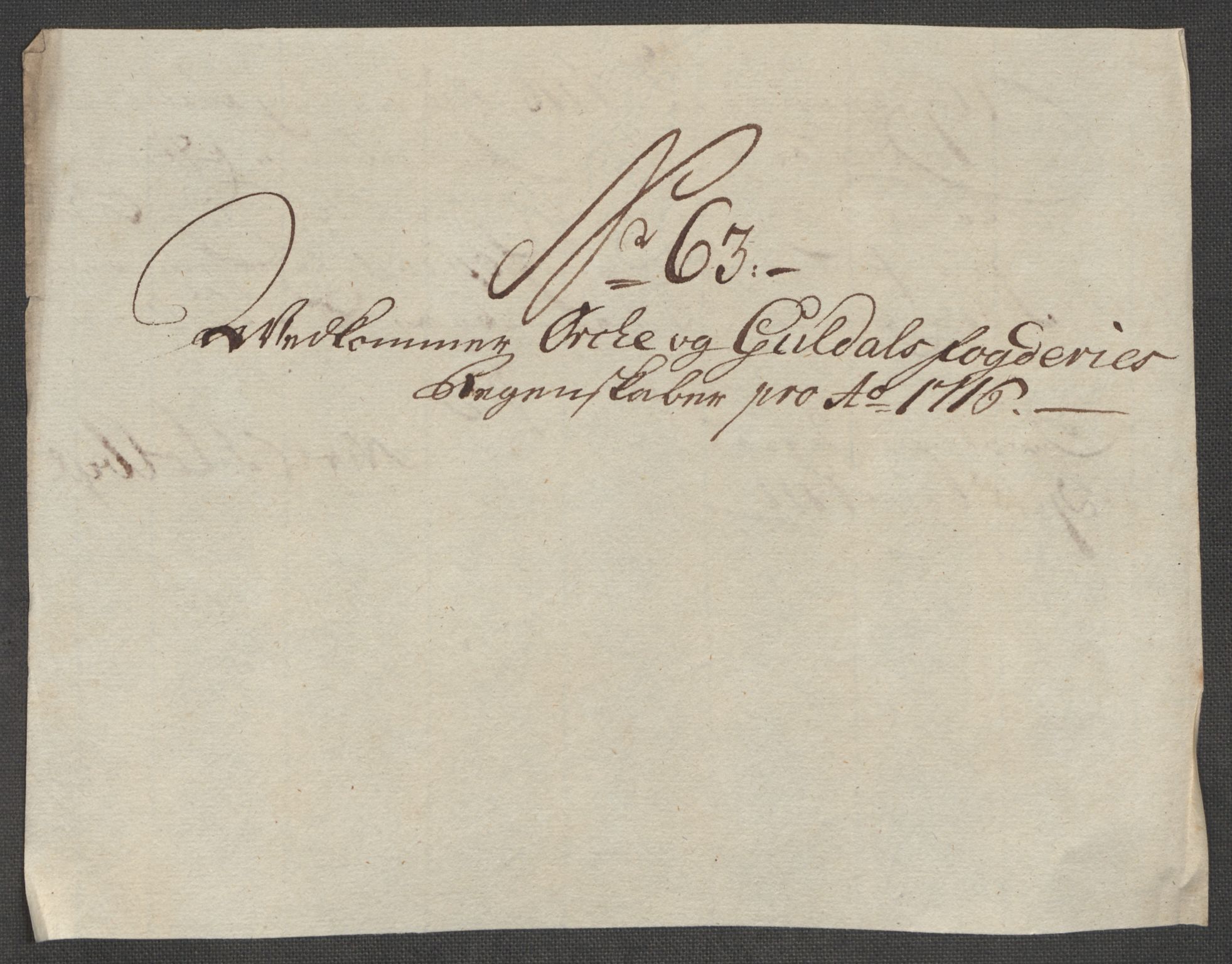 Rentekammeret inntil 1814, Reviderte regnskaper, Fogderegnskap, AV/RA-EA-4092/R60/L3968: Fogderegnskap Orkdal og Gauldal, 1716, p. 141