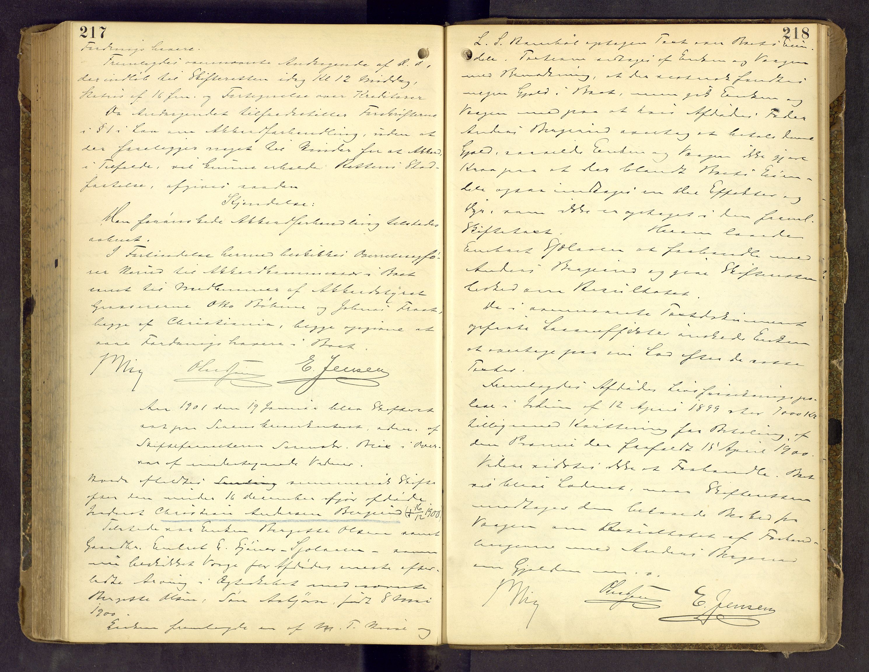Vinger og Odal sorenskriveri, AV/SAH-TING-022/J/Jb/Jbb/L0012: Skifteforhandlingsprotokoll - Vinger og Eidskog, 1888-1901, p. 218