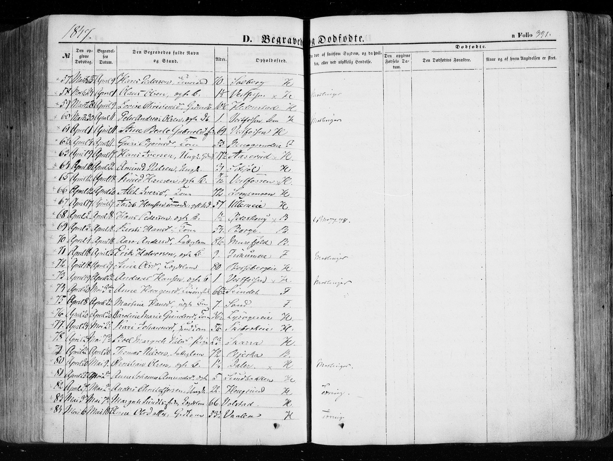 Eiker kirkebøker, SAKO/A-4/F/Fa/L0014: Parish register (official) no. I 14, 1846-1854, p. 391