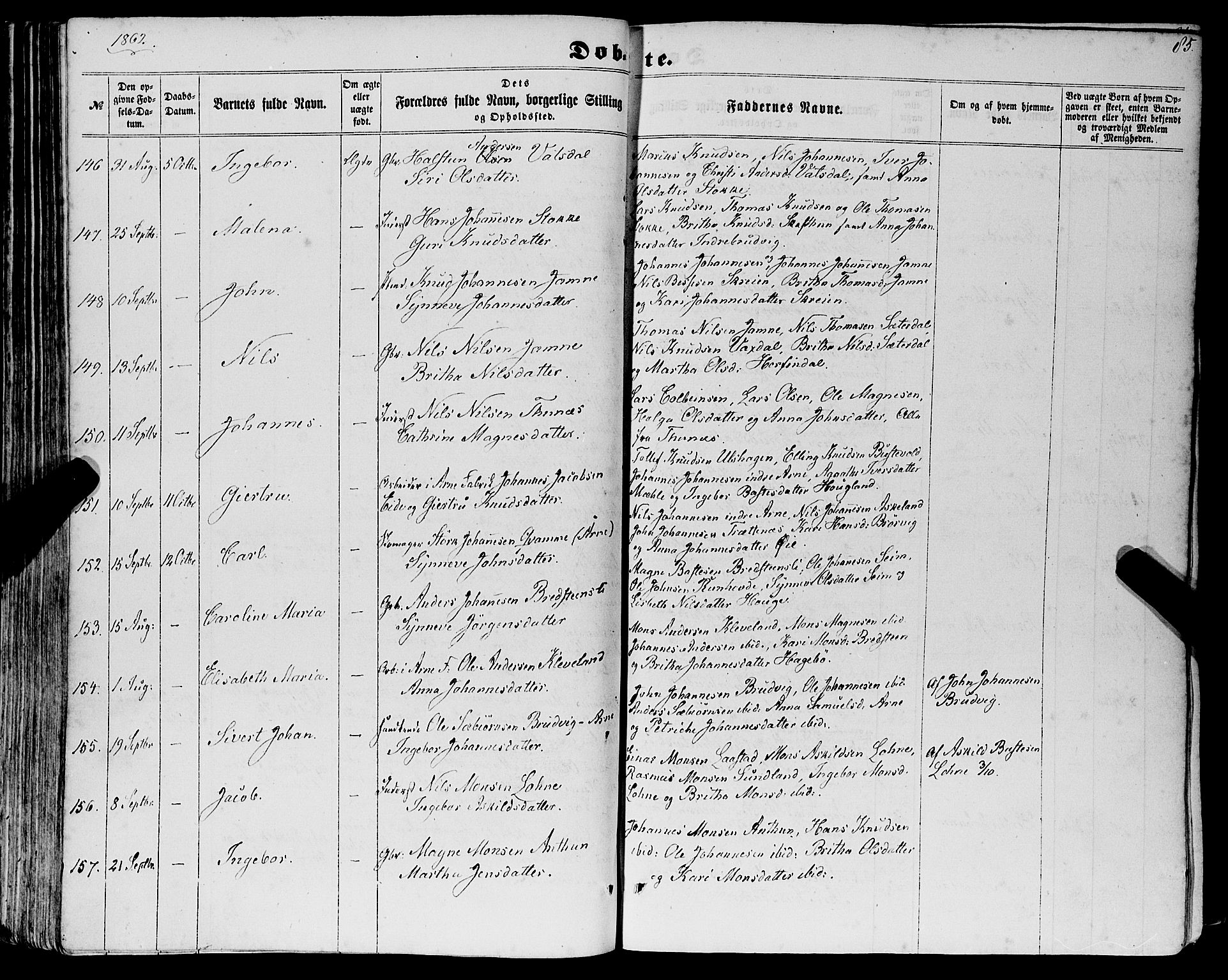Haus sokneprestembete, SAB/A-75601/H/Haa: Parish register (official) no. A 17, 1858-1870, p. 85
