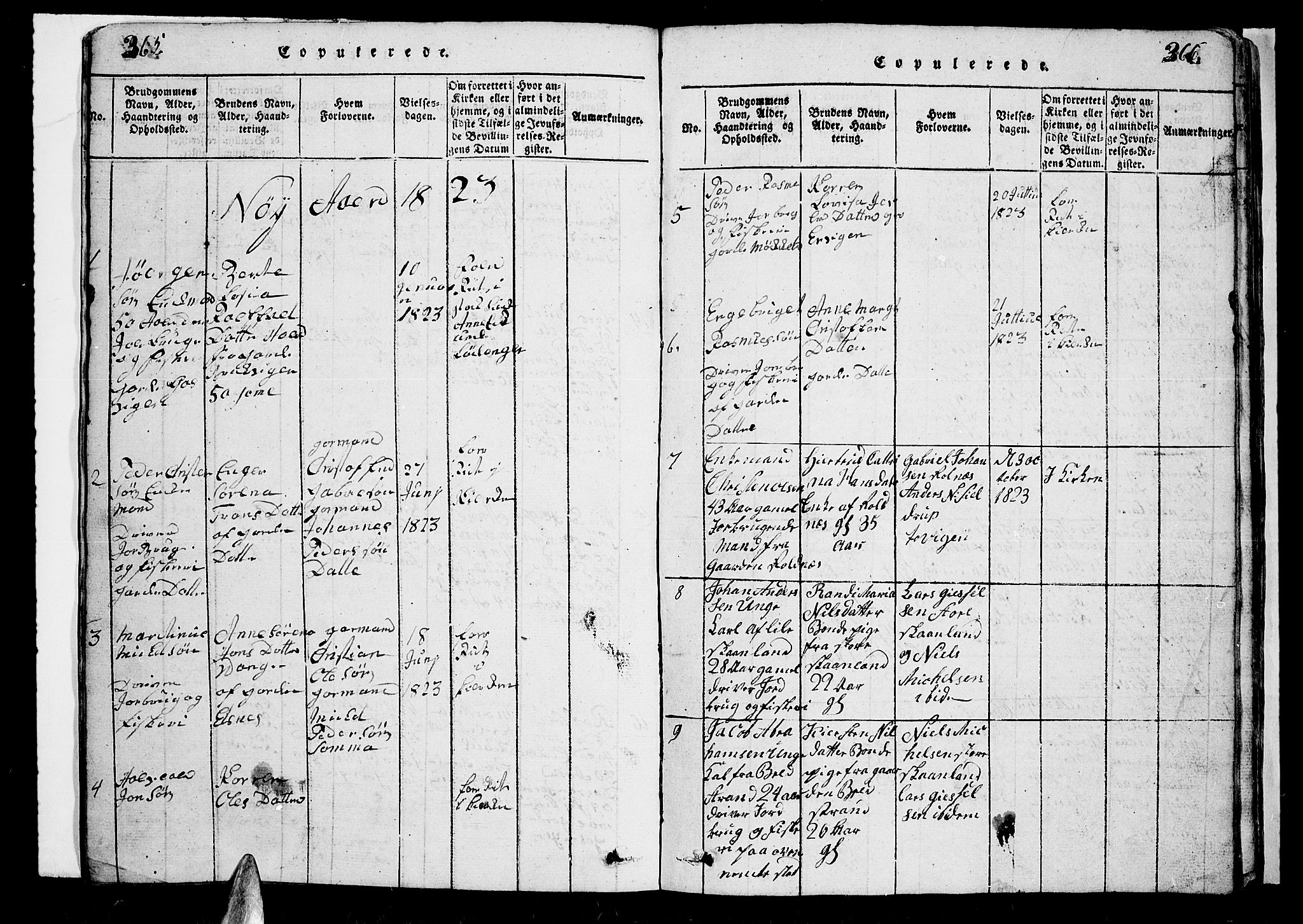 Trondenes sokneprestkontor, SATØ/S-1319/H/Hb/L0003klokker: Parish register (copy) no. 3, 1820-1834, p. 365-366
