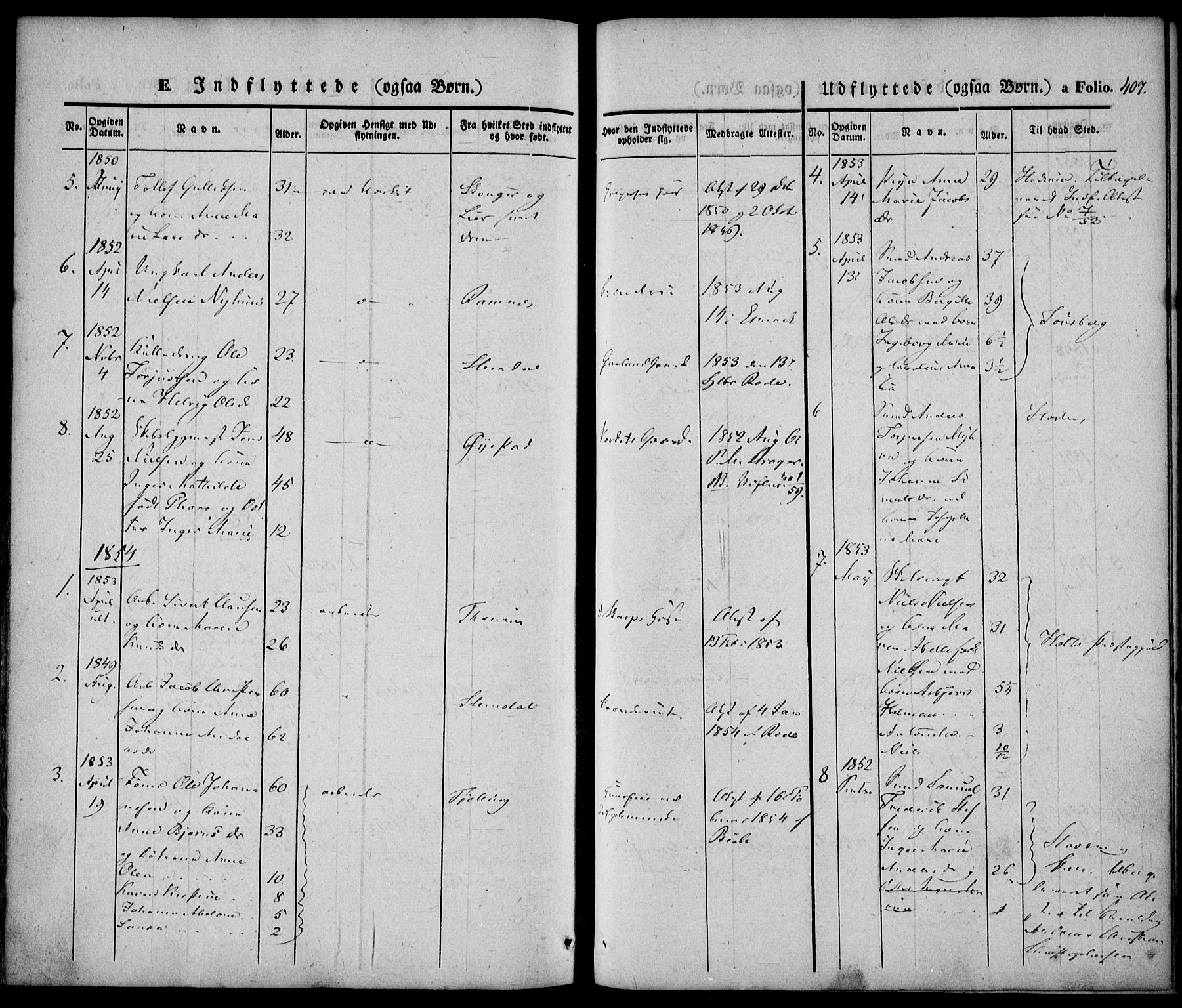 Larvik kirkebøker, AV/SAKO-A-352/F/Fb/L0003: Parish register (official) no. II 3, 1842-1856, p. 407