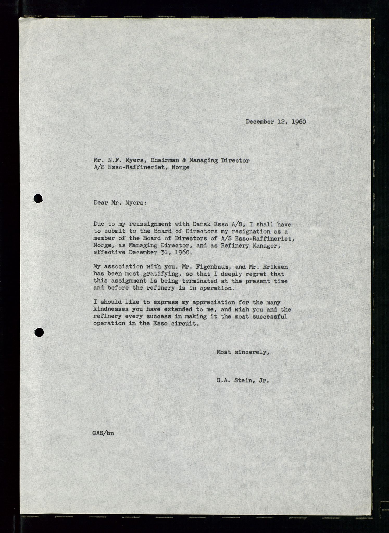 PA 1537 - A/S Essoraffineriet Norge, AV/SAST-A-101957/A/Aa/L0001/0001: Styremøter / Styremøter, board meetings, 1959-1961, p. 82