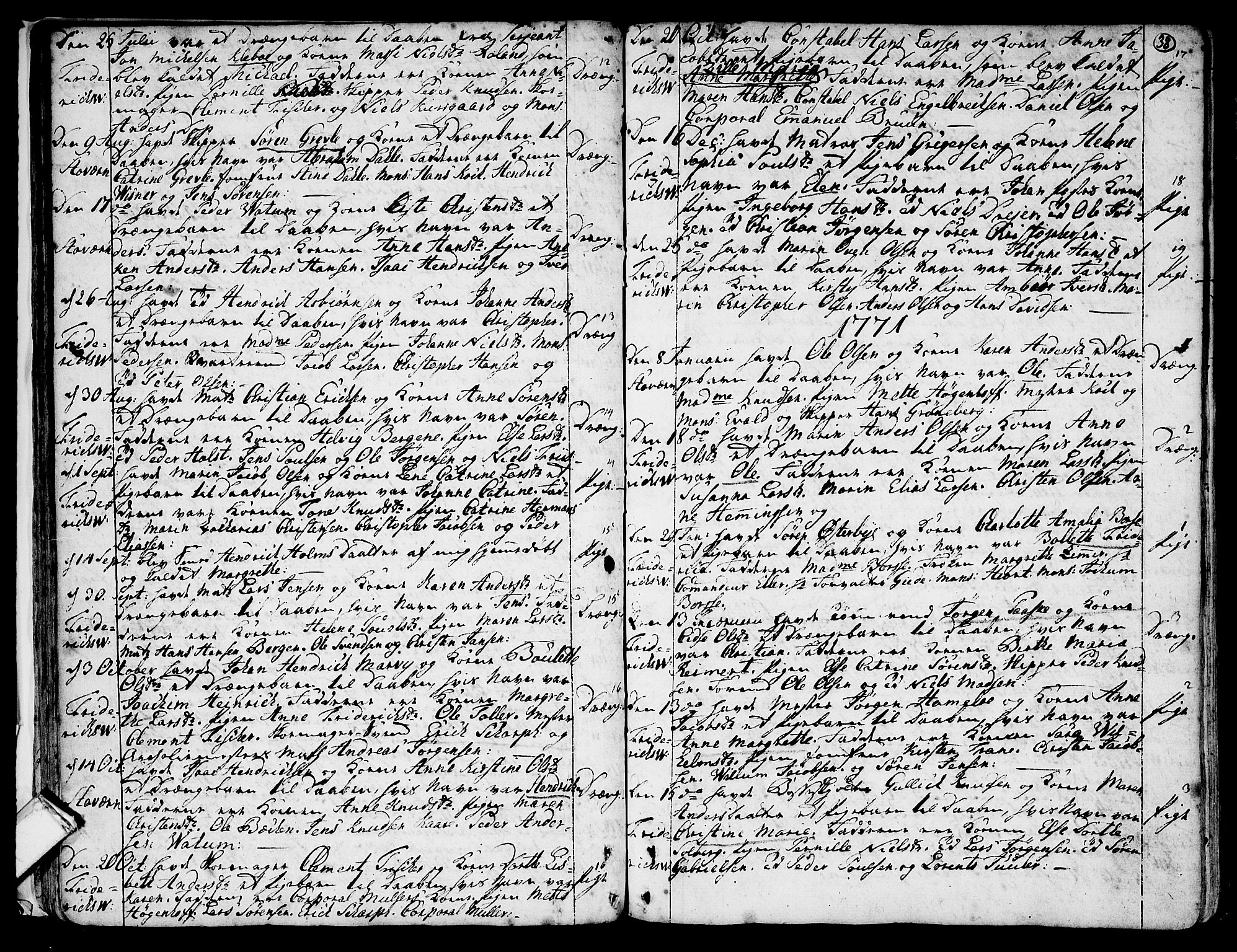 Stavern kirkebøker, SAKO/A-318/F/Fa/L0001: Parish register (official) no. 1, 1756-1782, p. 38
