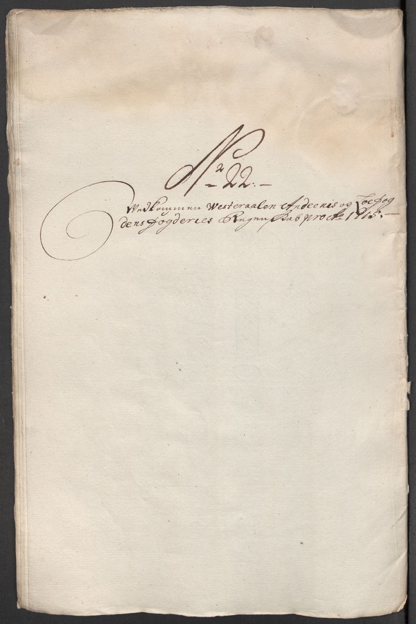 Rentekammeret inntil 1814, Reviderte regnskaper, Fogderegnskap, RA/EA-4092/R67/L4681: Fogderegnskap Vesterålen, Andenes og Lofoten, 1715, p. 160