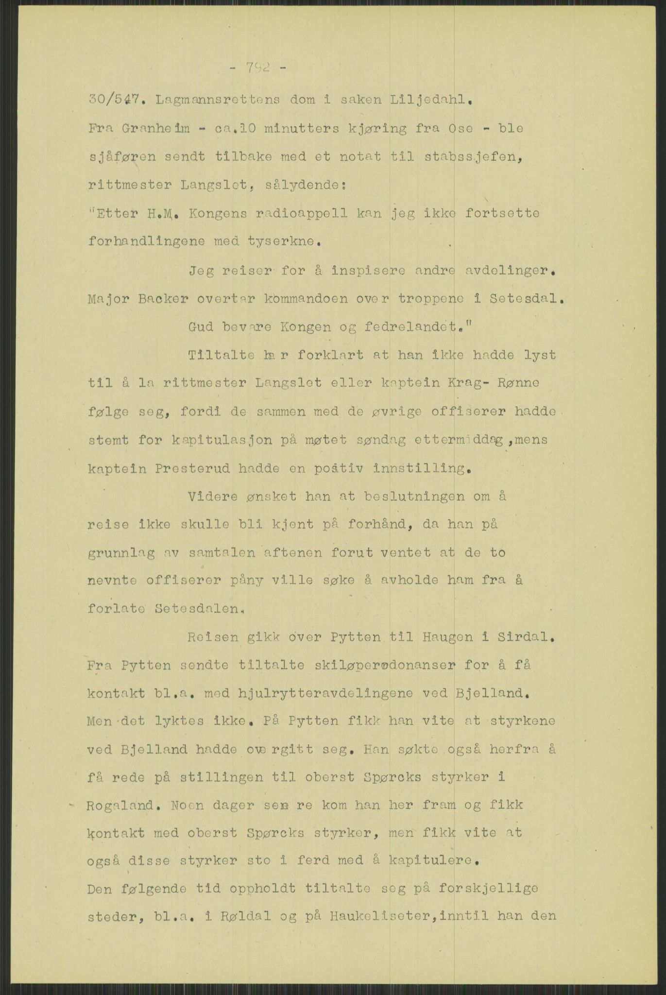 Forsvaret, Forsvarets krigshistoriske avdeling, AV/RA-RAFA-2017/Y/Yb/L0095: II-C-11-335  -  3. Divisjon.  Sak mot general Finn Backer m.fl., 1940-1948, p. 33