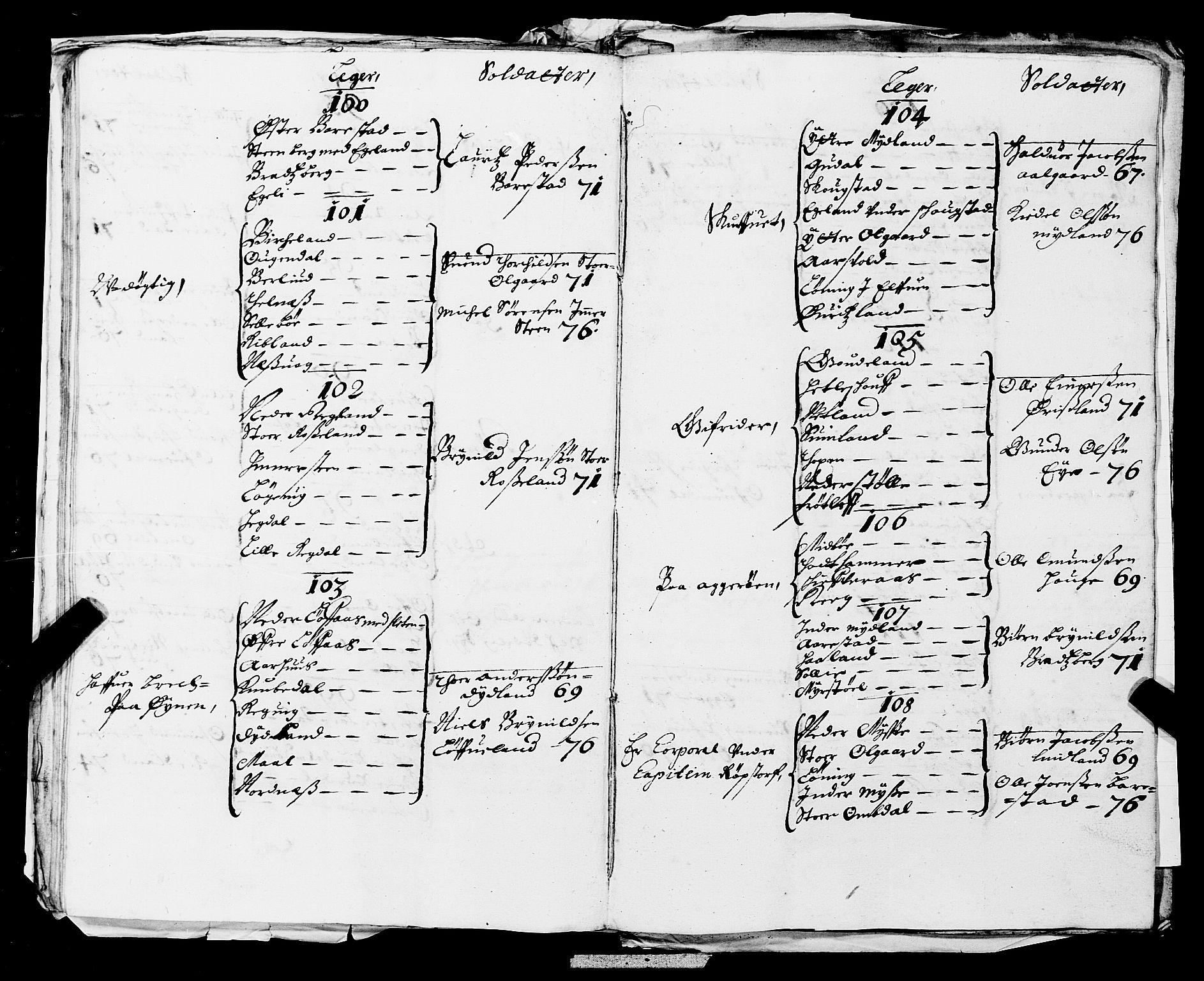 Fylkesmannen i Rogaland, AV/SAST-A-101928/99/3/325/325CA/L0003: MILITÆRE MANNTALL/LEGDSRULLER: RYFYLKE, JÆREN OG DALANE FOGDERI, 1671-1680, p. 181