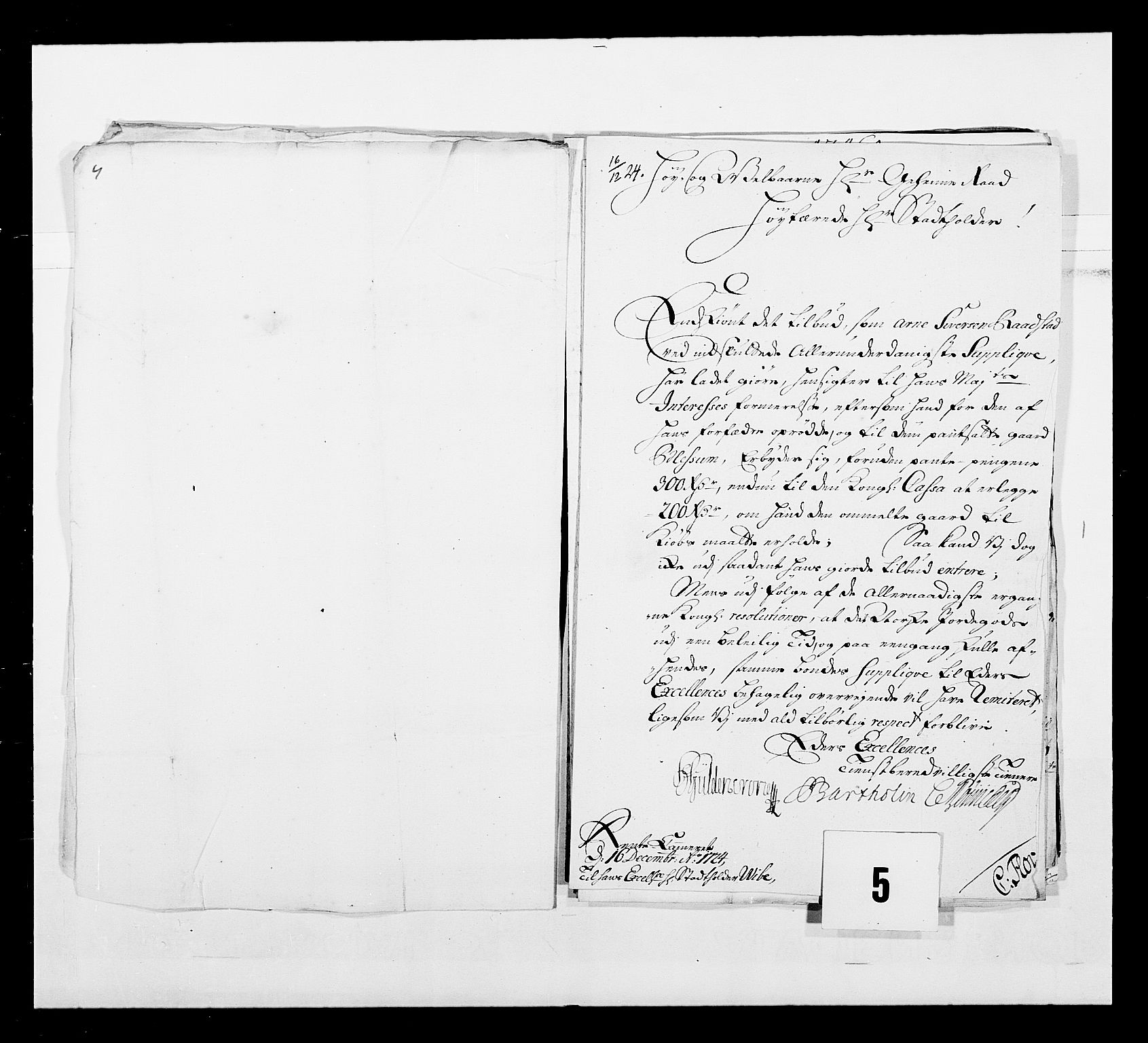 Stattholderembetet 1572-1771, AV/RA-EA-2870/Ek/L0043/0001: Jordebøker o.a. 1720-1728 vedkommende krongodset: / Dokumenter om reluisjonsgodset m.m., 1724-1728, p. 6