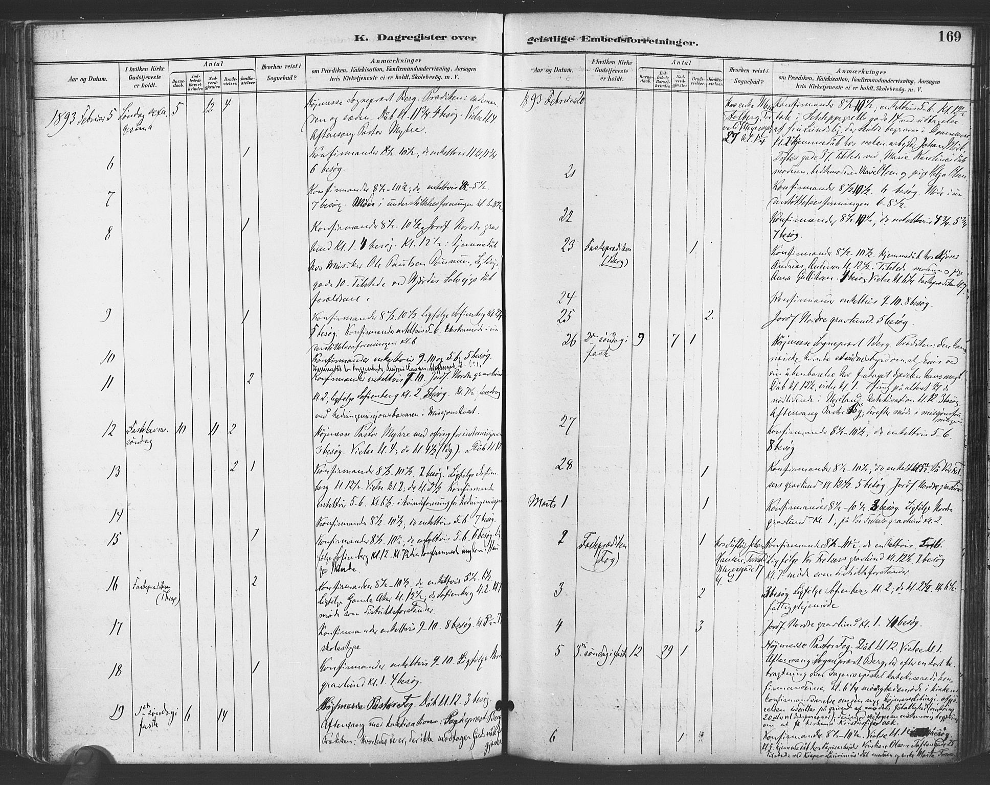 Paulus prestekontor Kirkebøker, AV/SAO-A-10871/F/Fa/L0009: Parish register (official) no. 9, 1891-1901, p. 169