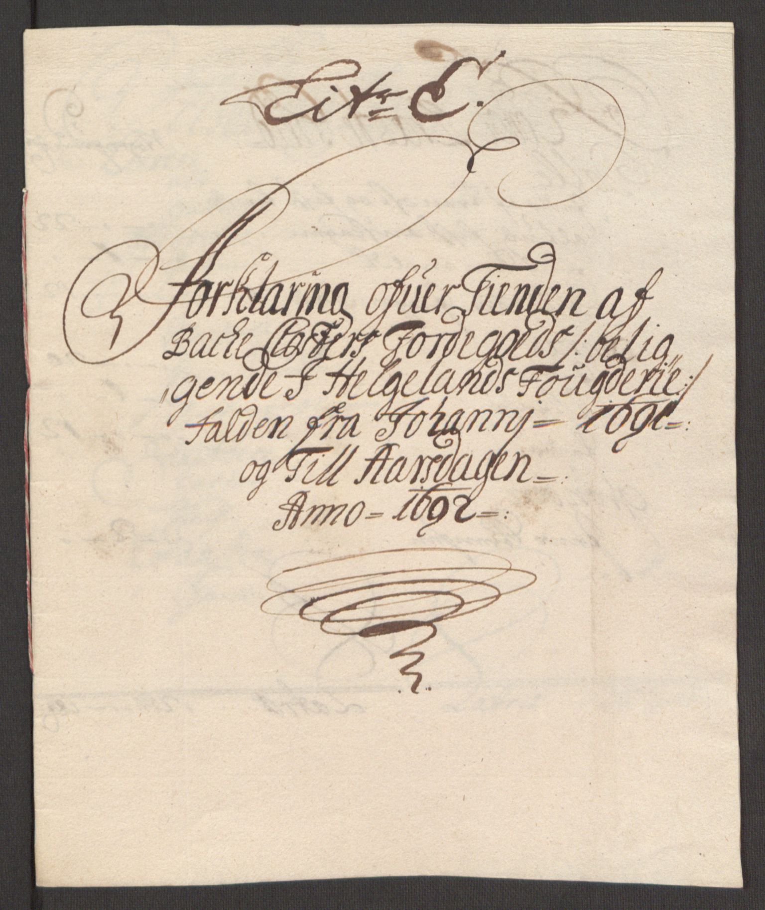Rentekammeret inntil 1814, Reviderte regnskaper, Fogderegnskap, RA/EA-4092/R65/L4504: Fogderegnskap Helgeland, 1691-1692, p. 273