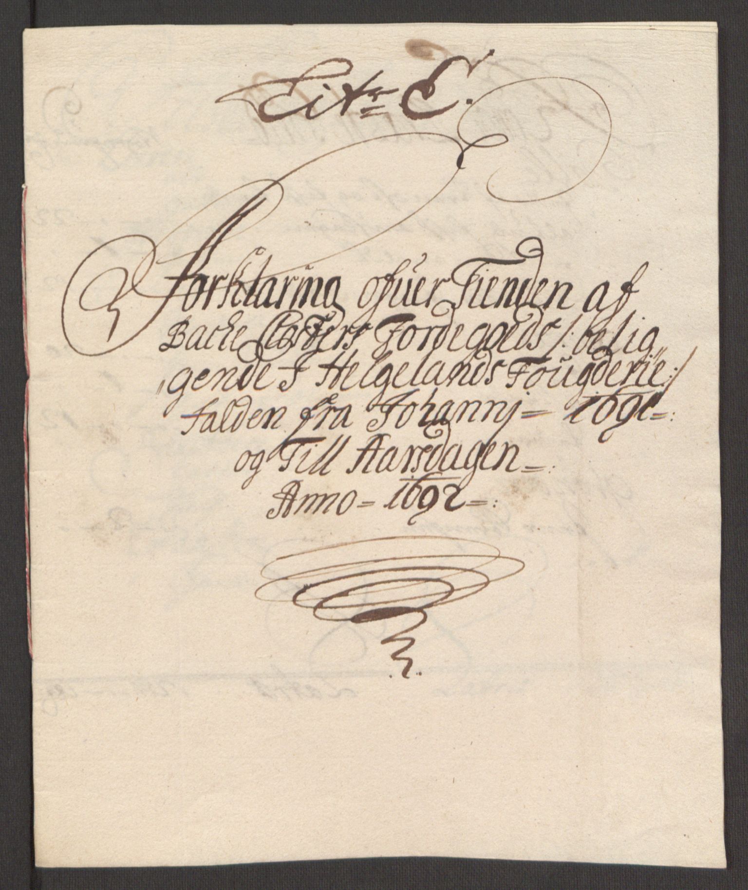 Rentekammeret inntil 1814, Reviderte regnskaper, Fogderegnskap, AV/RA-EA-4092/R65/L4504: Fogderegnskap Helgeland, 1691-1692, p. 273