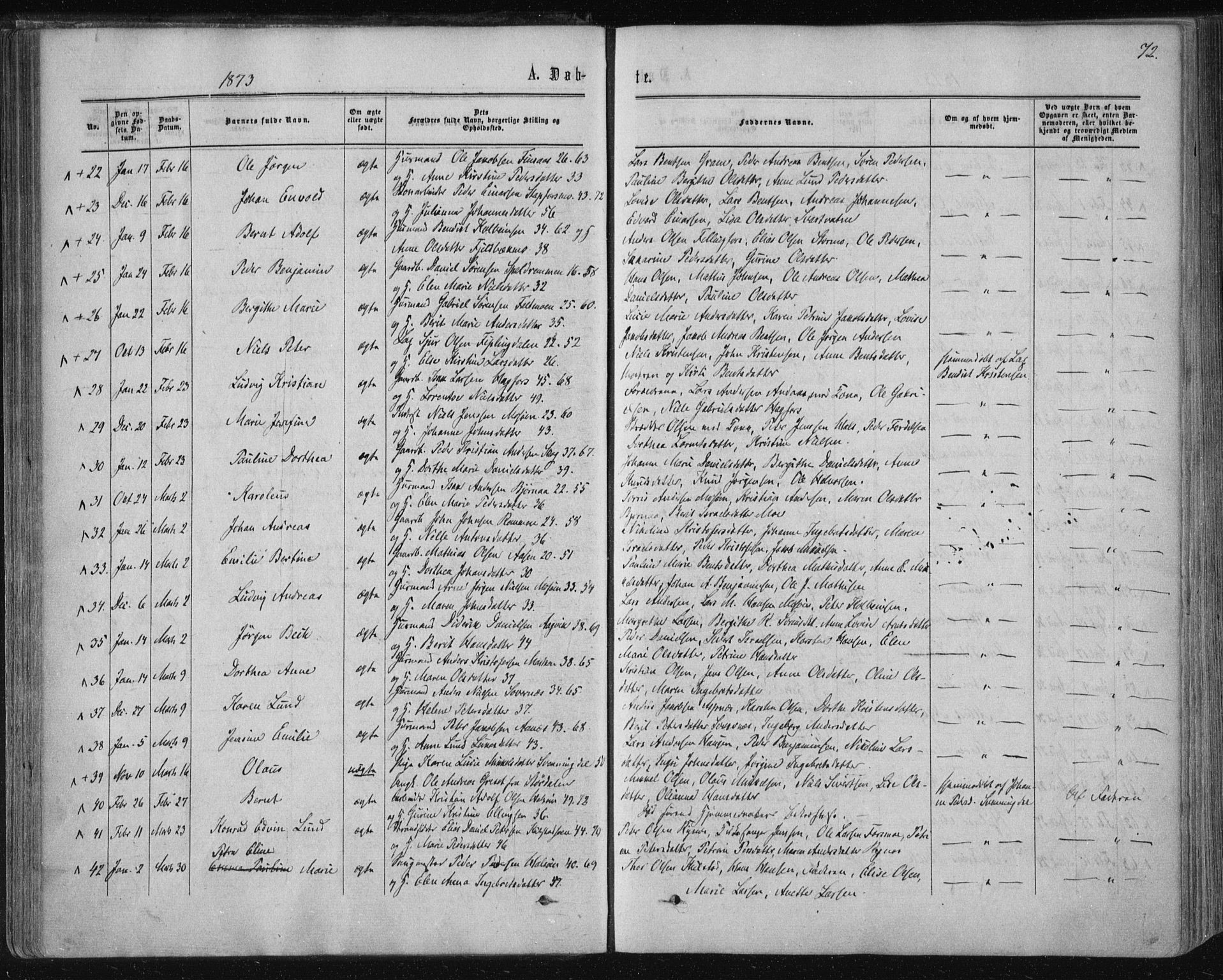 Ministerialprotokoller, klokkerbøker og fødselsregistre - Nordland, SAT/A-1459/820/L0294: Parish register (official) no. 820A15, 1866-1879, p. 72