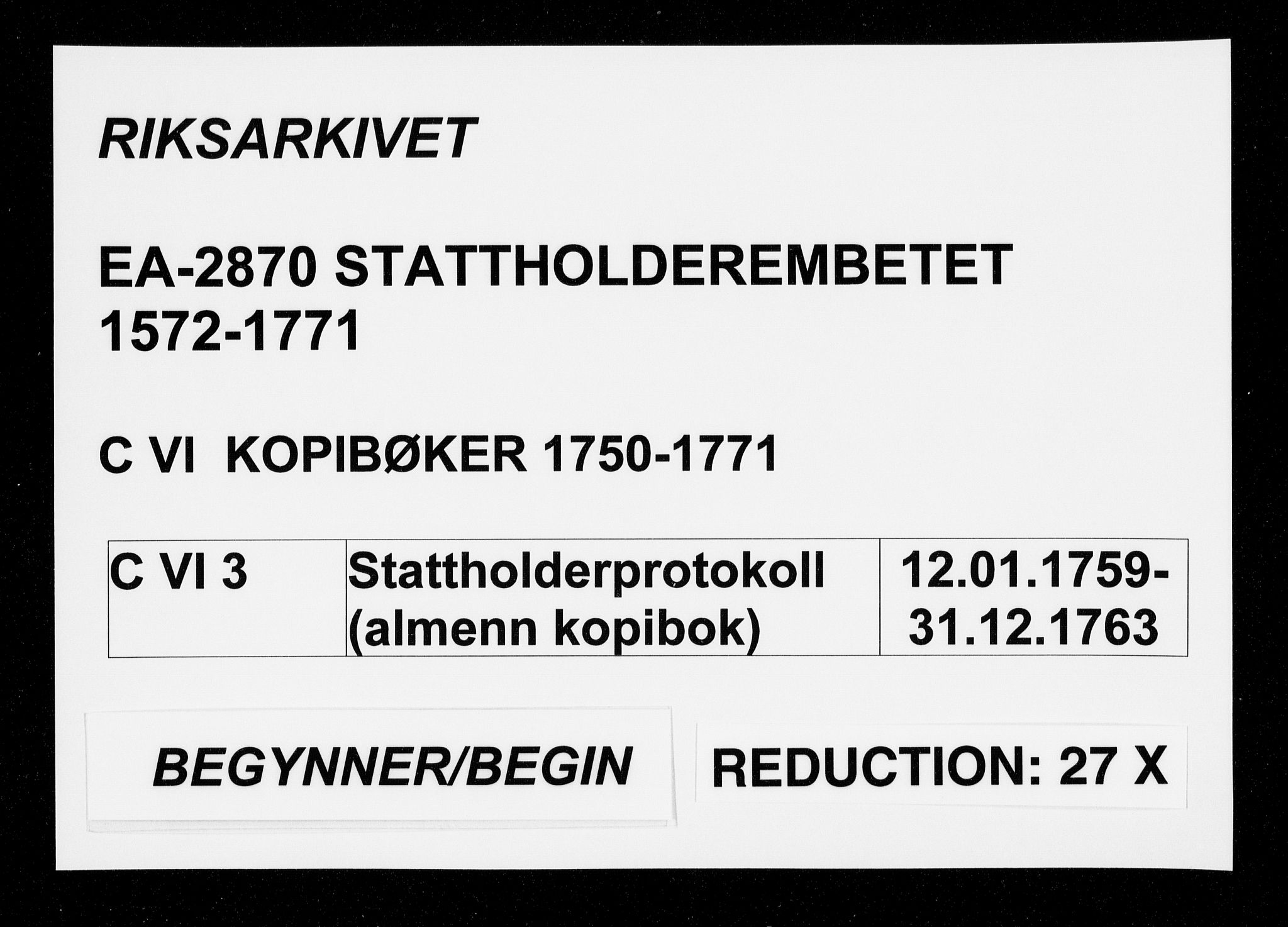 Stattholderembetet 1572-1771, AV/RA-EA-2870/Bf/L0003: Stattholderprotokoll (allmenn kopibok), 1759-1763