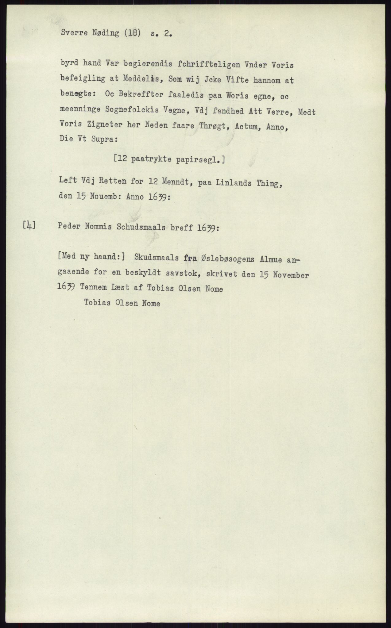 Samlinger til kildeutgivelse, Diplomavskriftsamlingen, AV/RA-EA-4053/H/Ha, p. 2148