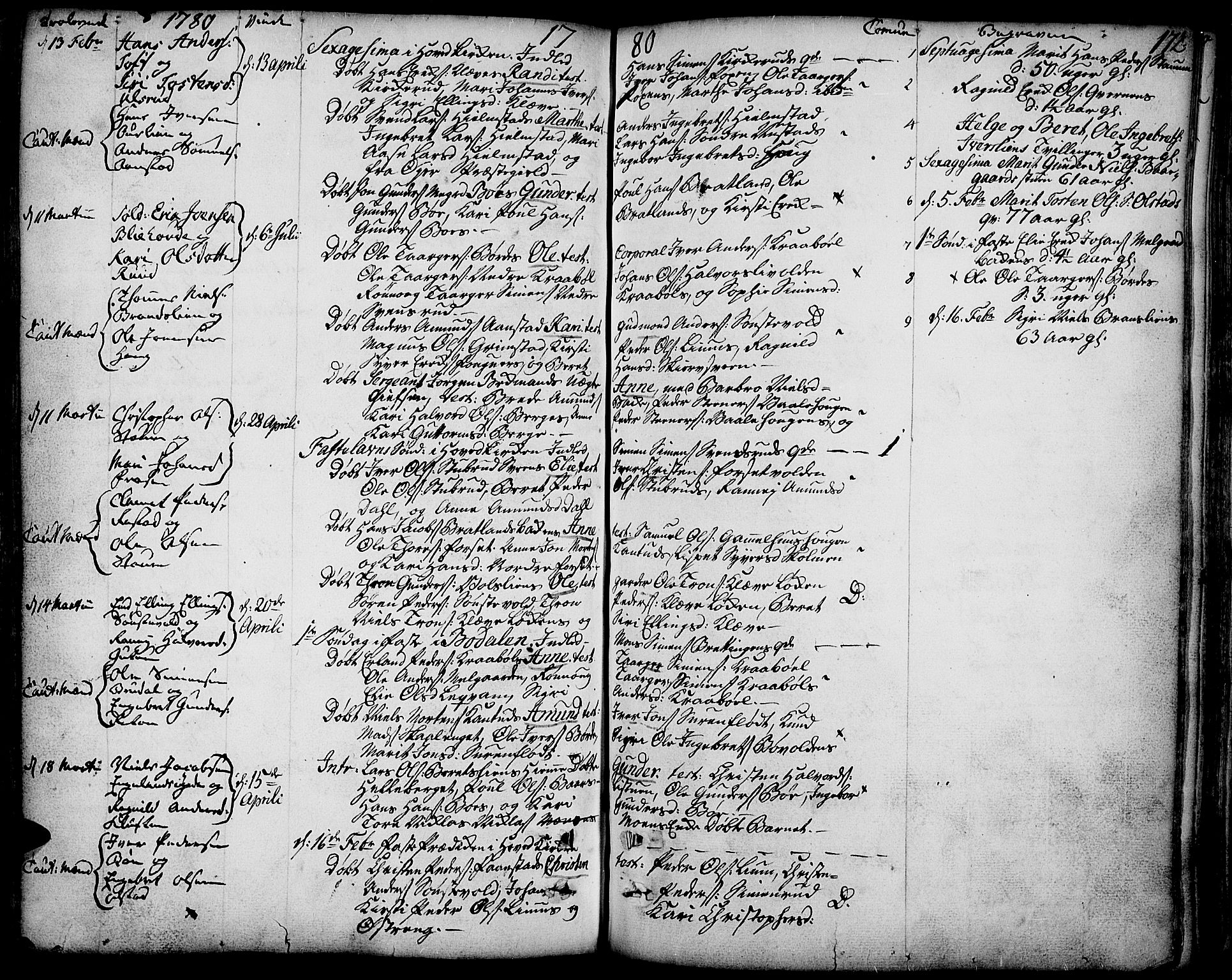 Gausdal prestekontor, AV/SAH-PREST-090/H/Ha/Haa/L0003: Parish register (official) no. 3, 1758-1809, p. 172