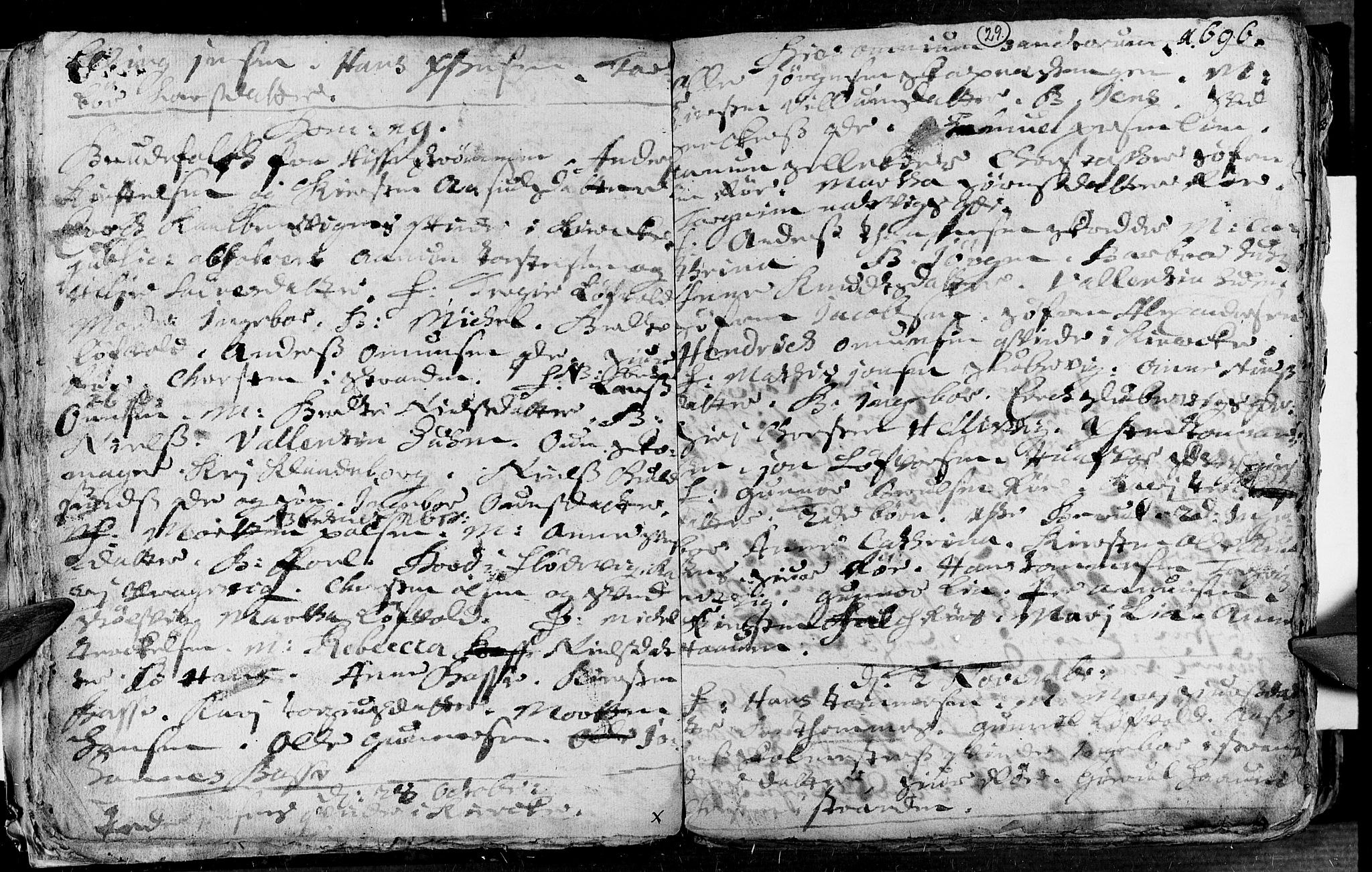 Øyestad sokneprestkontor, AV/SAK-1111-0049/F/Fa/L0002: Parish register (official) no. A 2, 1692-1722, p. 29