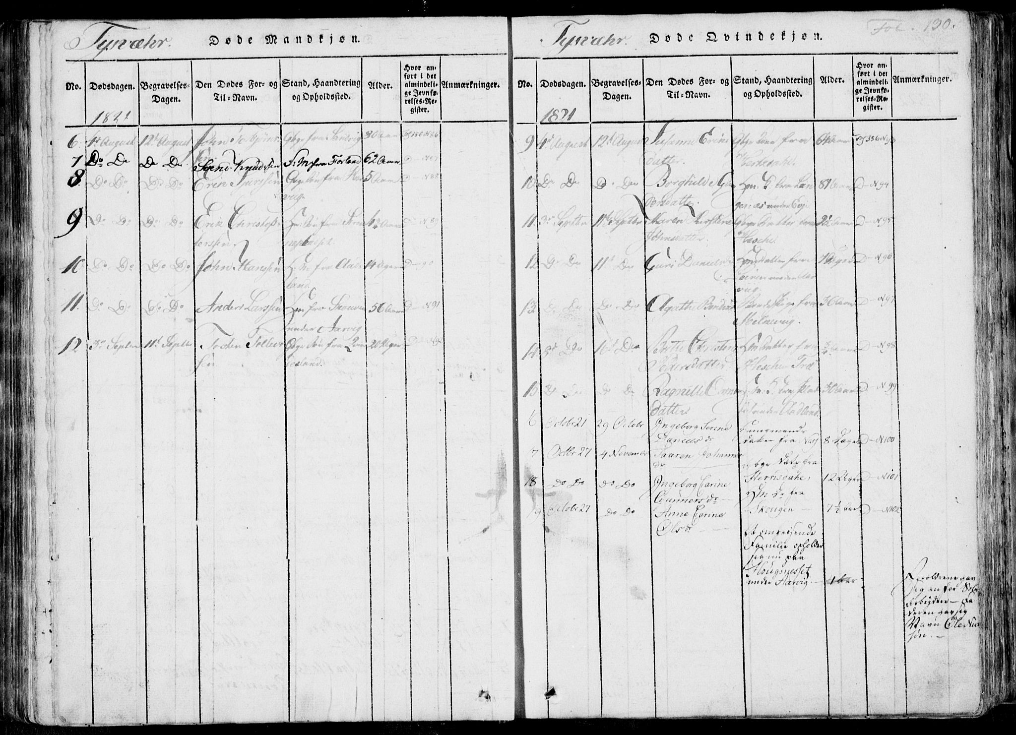 Skjold sokneprestkontor, SAST/A-101847/H/Ha/Haa/L0004: Parish register (official) no. A 4 /1, 1815-1830, p. 130