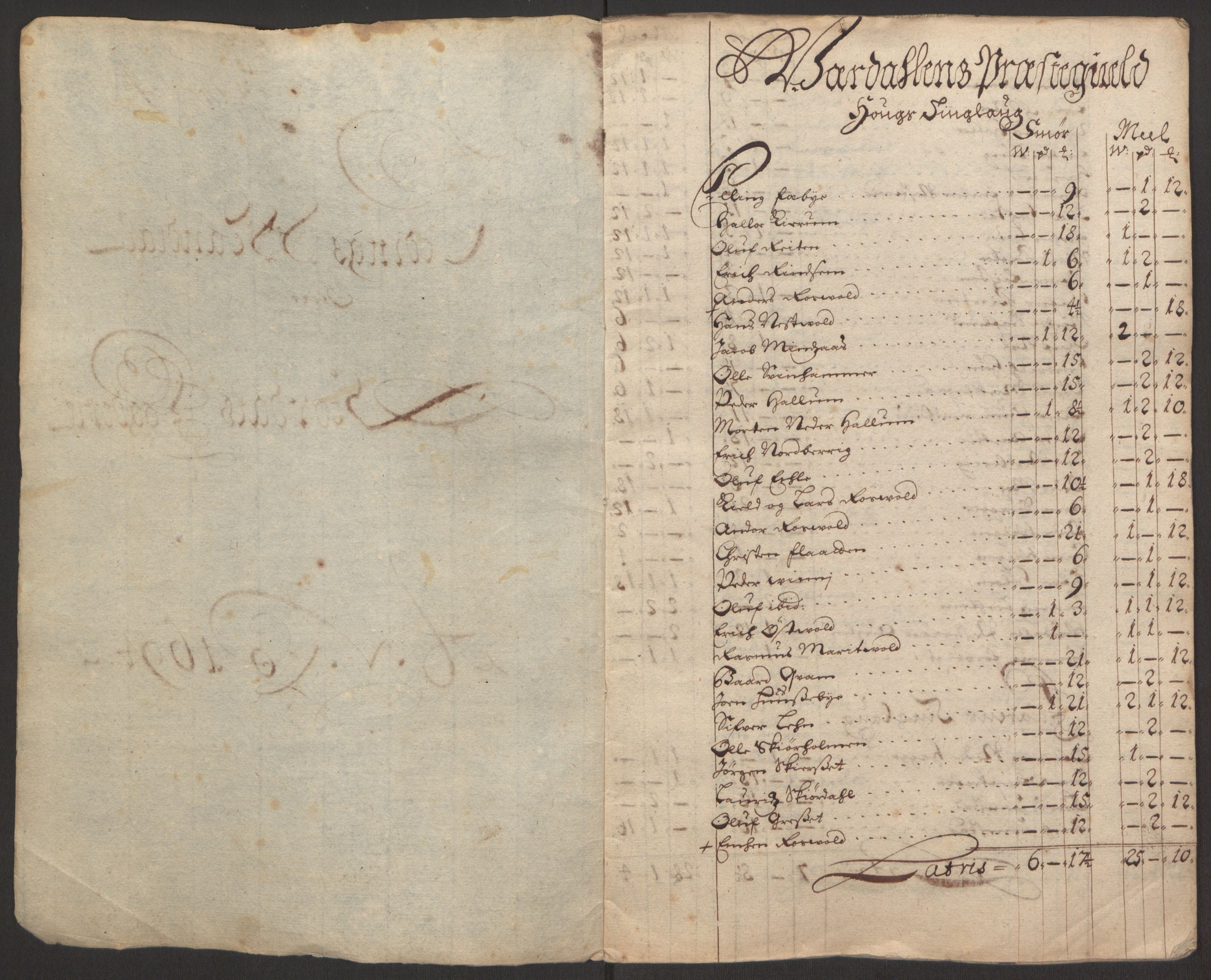 Rentekammeret inntil 1814, Reviderte regnskaper, Fogderegnskap, RA/EA-4092/R62/L4186: Fogderegnskap Stjørdal og Verdal, 1693-1694, p. 165