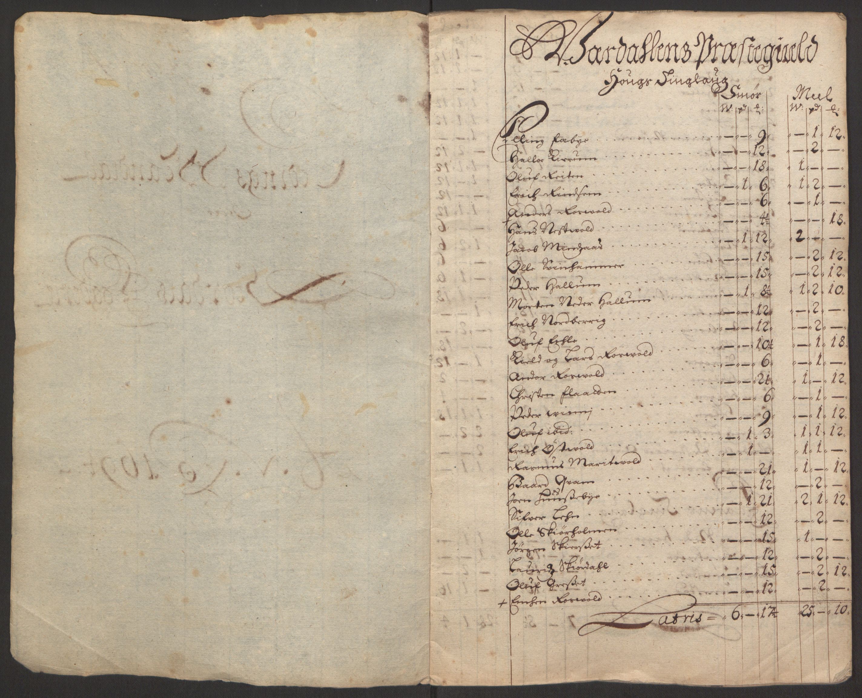 Rentekammeret inntil 1814, Reviderte regnskaper, Fogderegnskap, AV/RA-EA-4092/R62/L4186: Fogderegnskap Stjørdal og Verdal, 1693-1694, p. 165