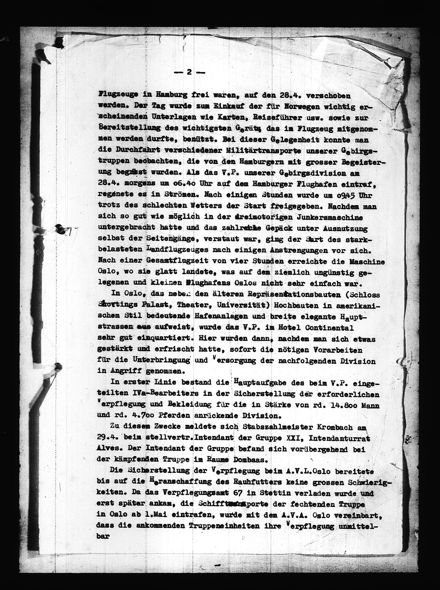 Documents Section, RA/RAFA-2200/V/L0086: Amerikansk mikrofilm "Captured German Documents".
Box No. 725.  FKA jnr. 601/1954., 1940, p. 26